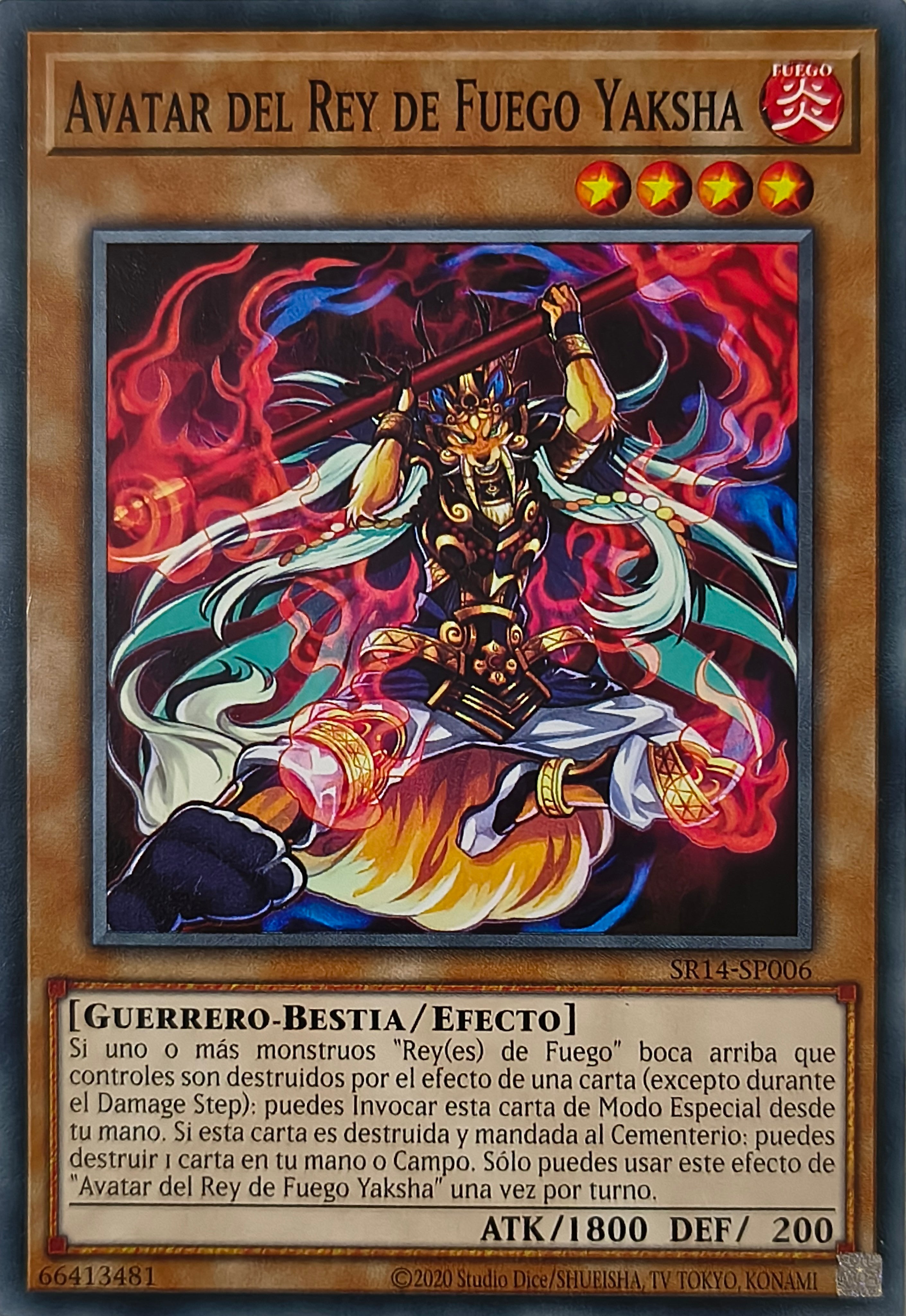 Yugioh! Avatar Del Rey De Fuego Yaksha Sr14-Sp006
