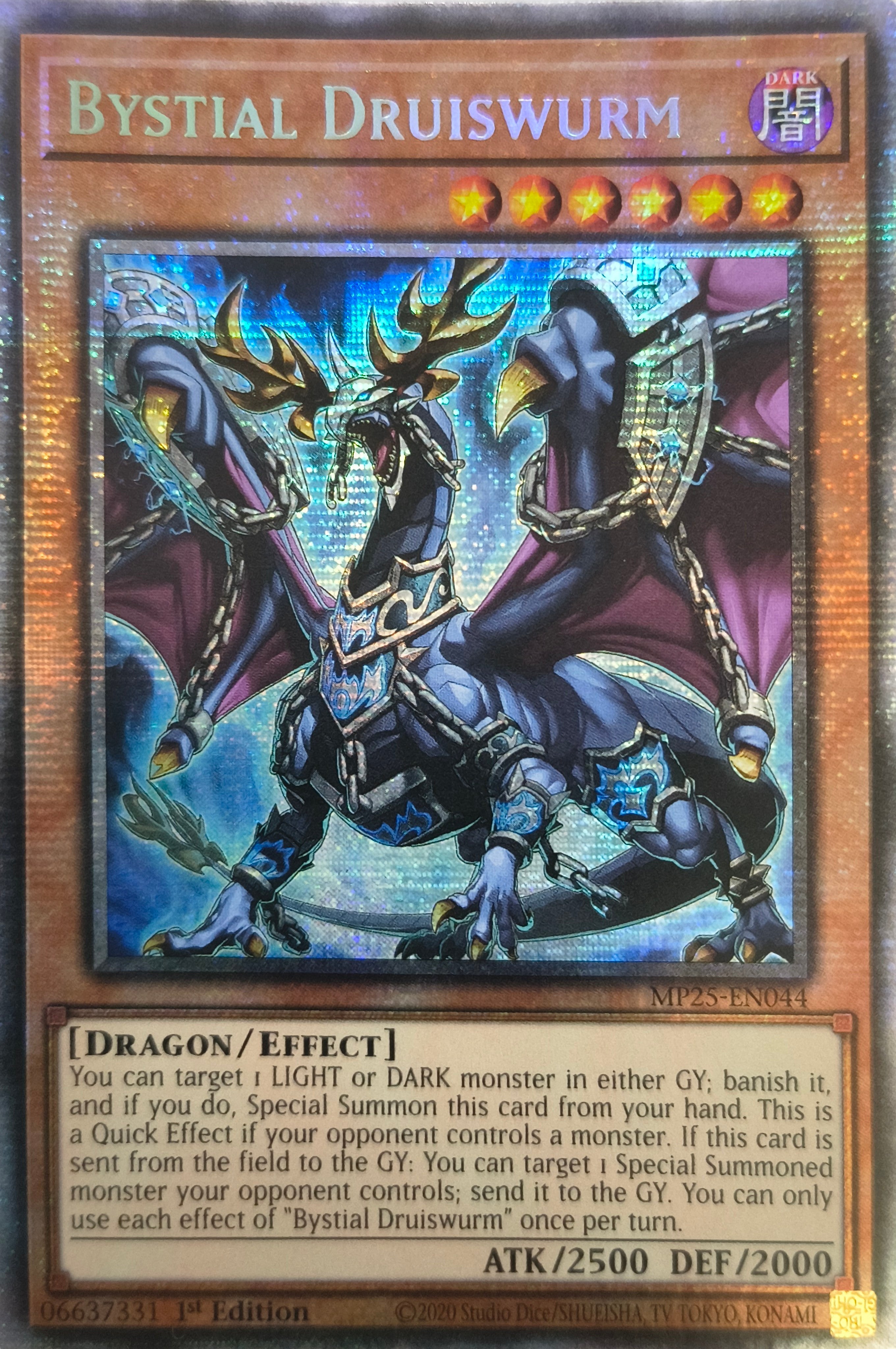 Yugioh! Bystial Baldrake Mp25-en044 1st Edition Starlight