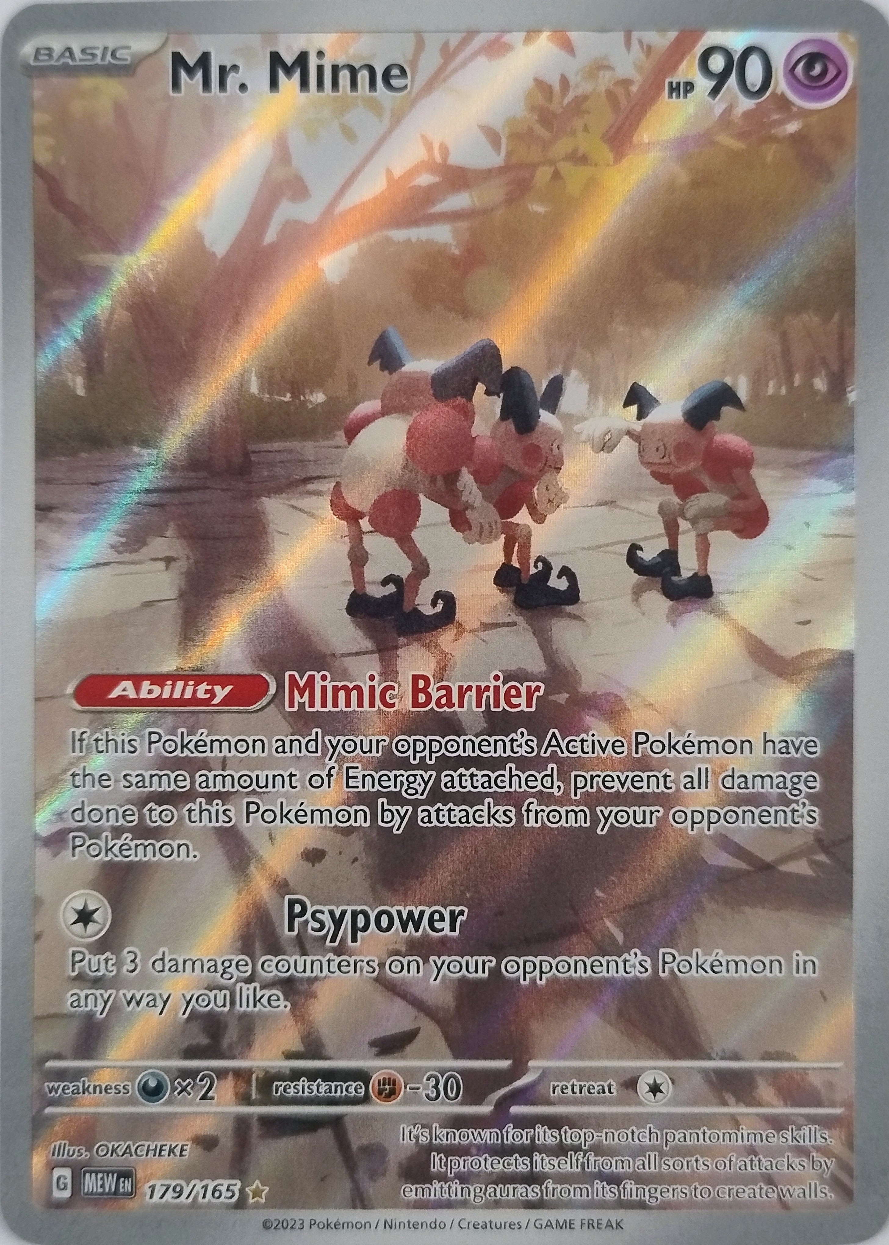 Pokémon Tcg Mr. Mime 179/165