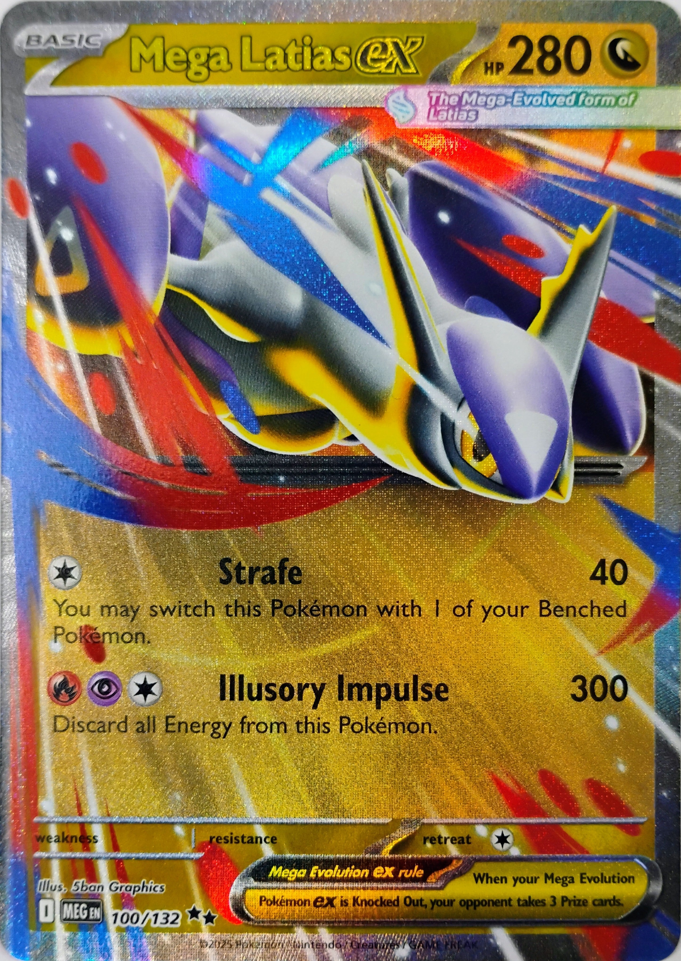 Pokémon tcg Mega Latias Ex 100/132