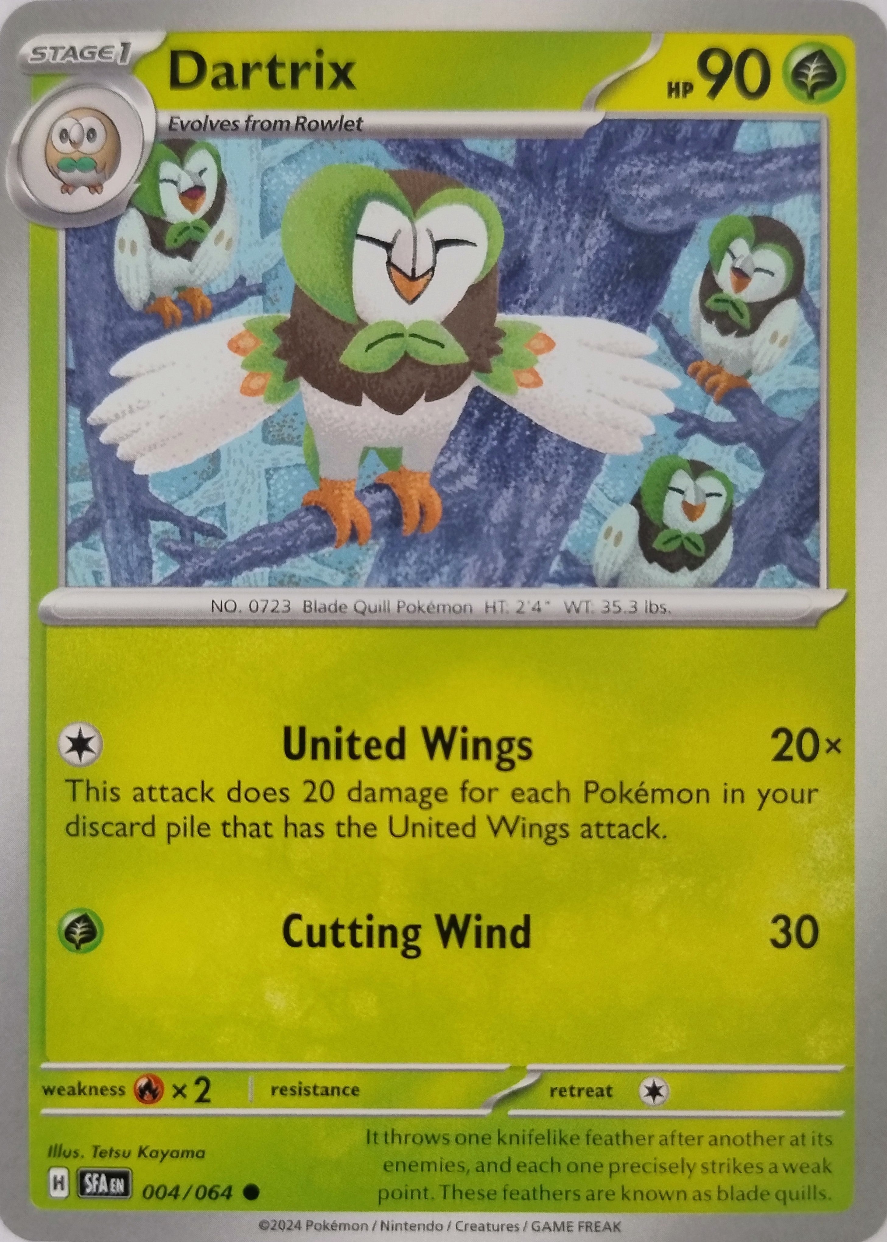 Pokémon Tcg Dartrix 004/064