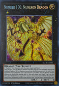 Yugioh! Number 100: Numeron Dragon Blcr-en084 1st edition Secreta