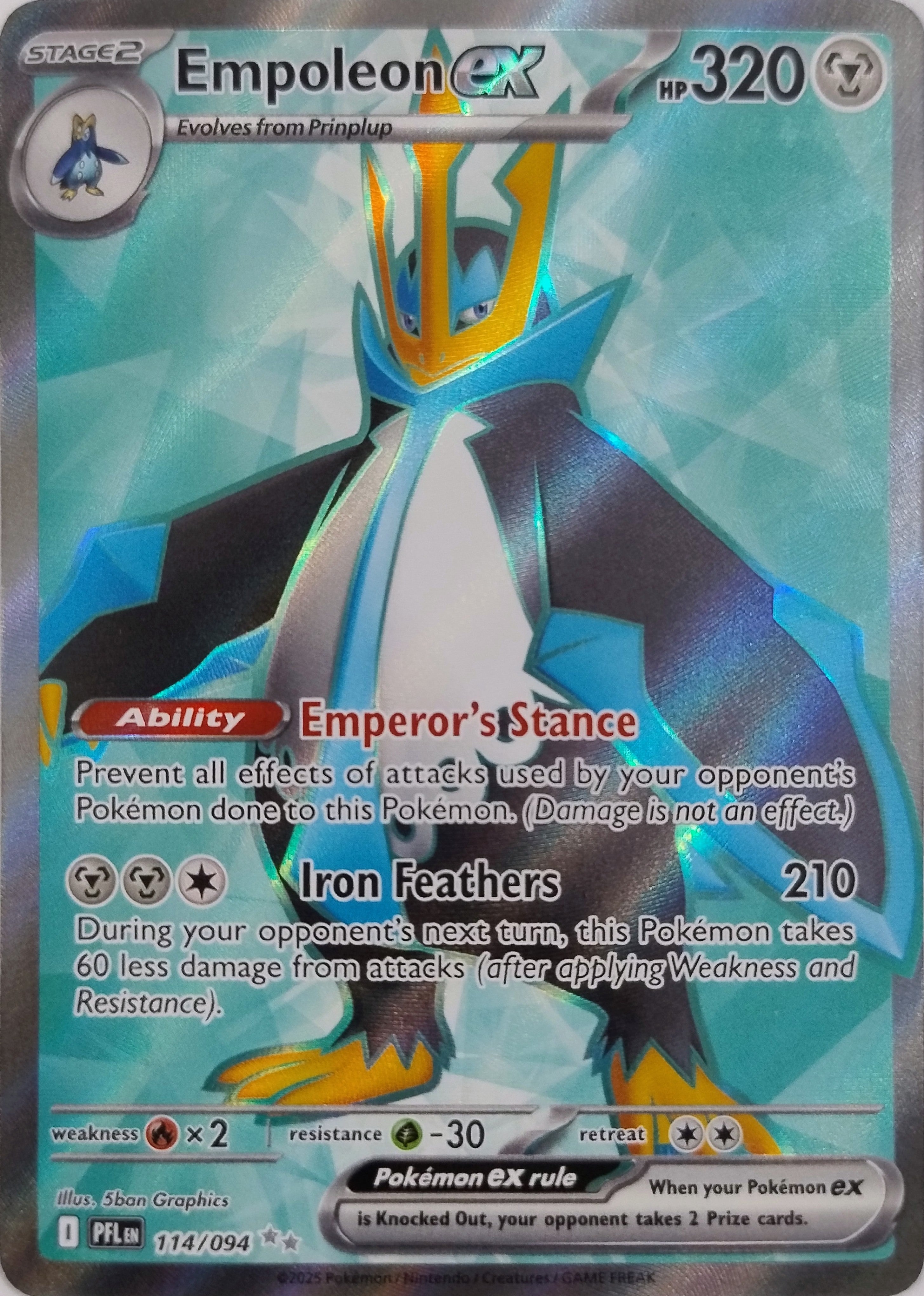 Pokémon Tcg Empoleon Ex 114/094