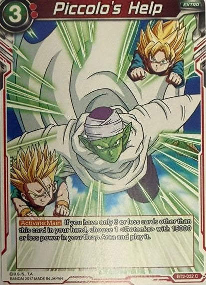 Dragon Ball Tcg Piccolo's Help Bt2-032