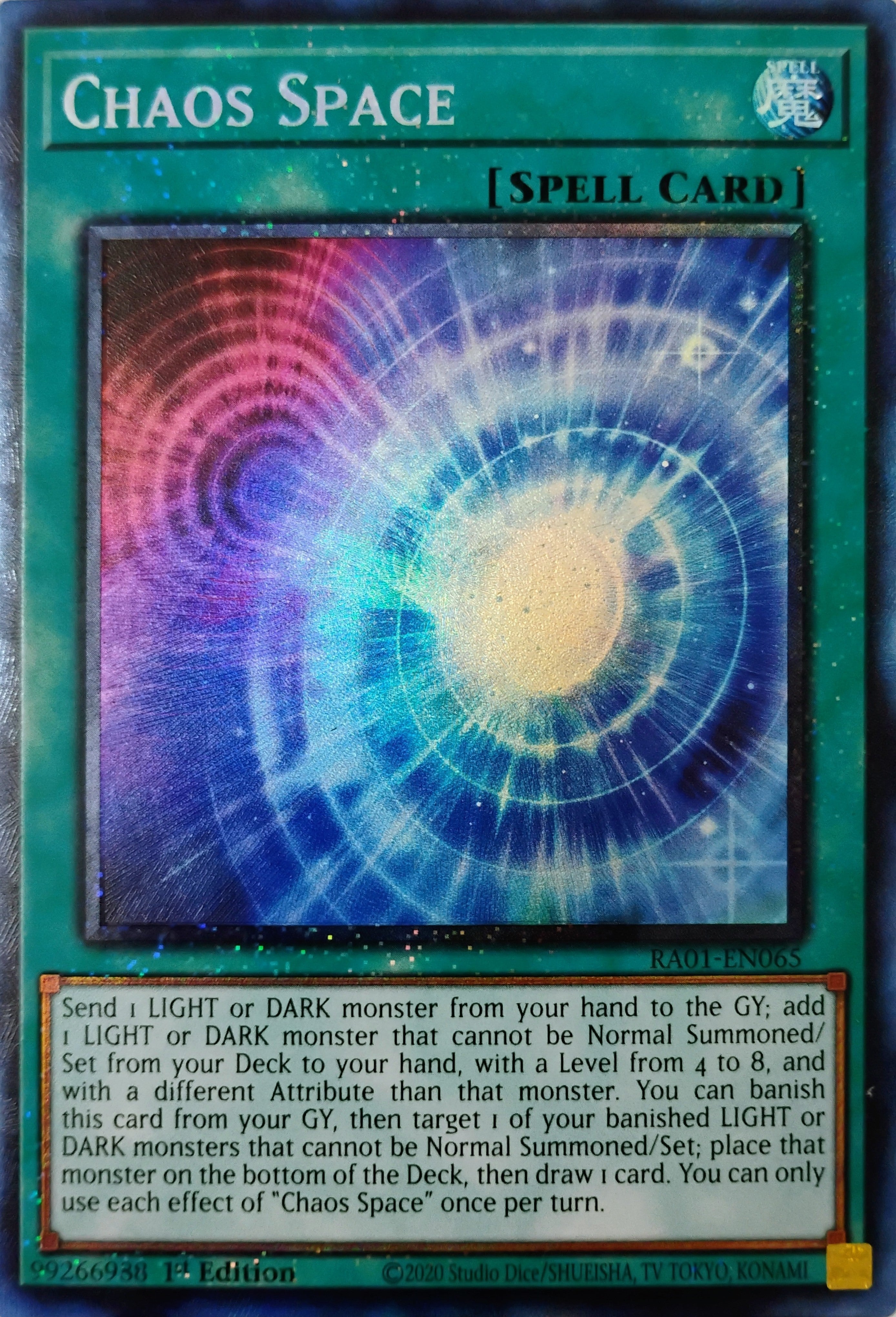 Yugioh! Chaos Space Ra01-en065 Collector