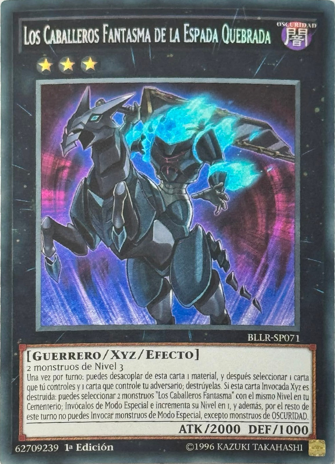 Yugioh! Los Caballeros Fantasma De La Espada Quebrada BLLR-SP071 1a Edición Secret