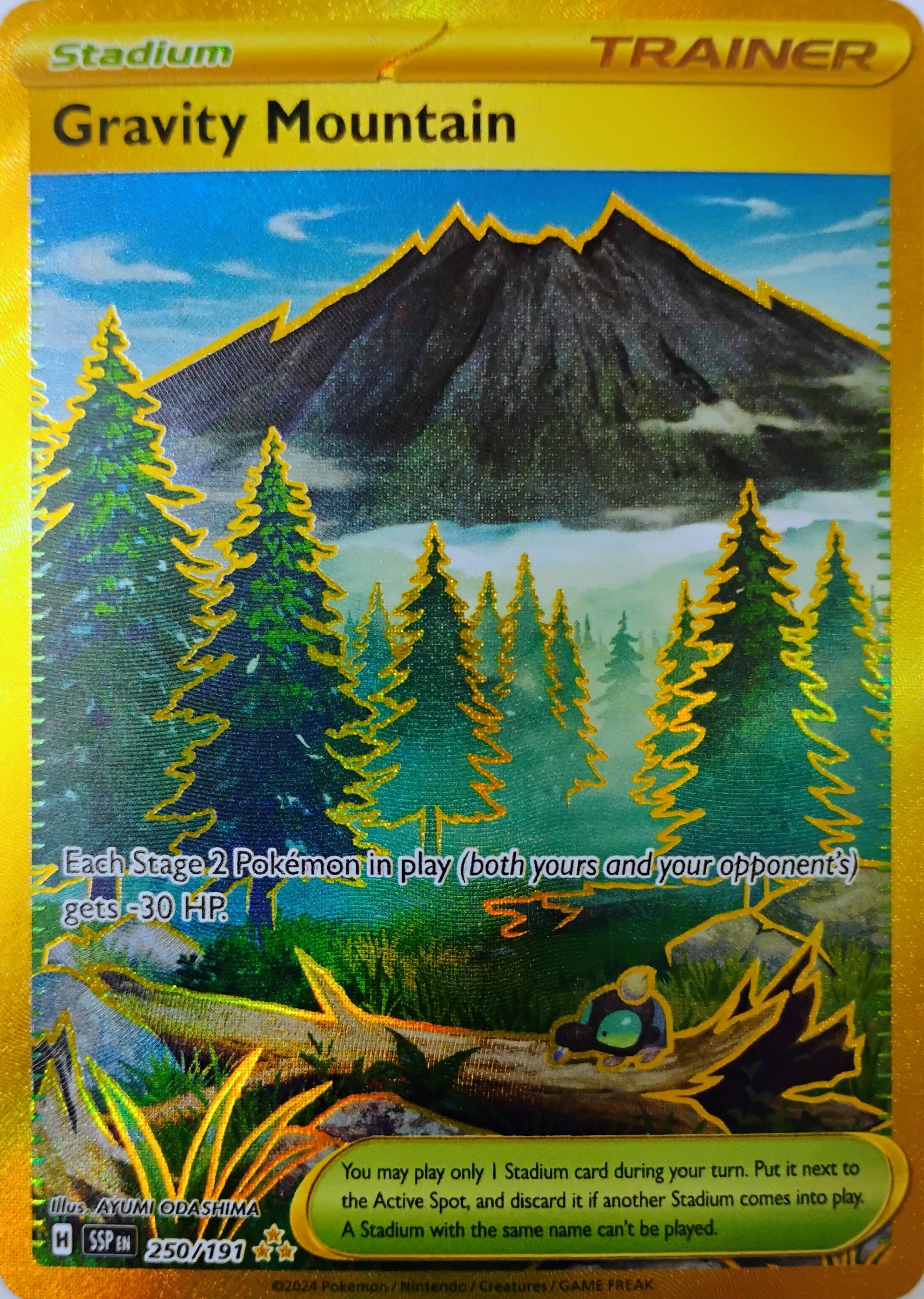 Pokémon tcg Gravity Mountain 250/191