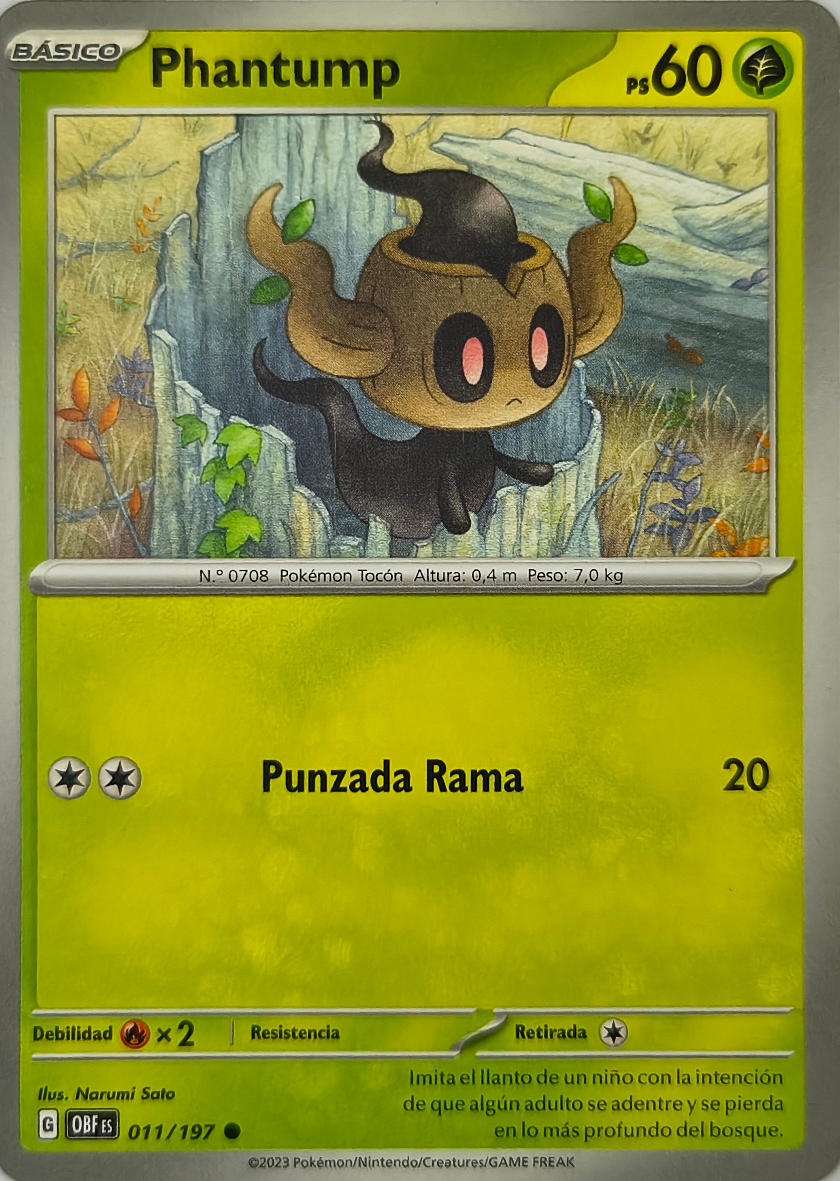 Pokémon tcg Phantump 011/197 (Español)