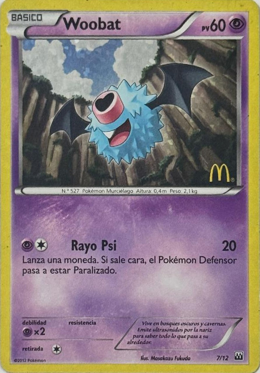 Pokémon Tcg Woobat 7/12 Promo