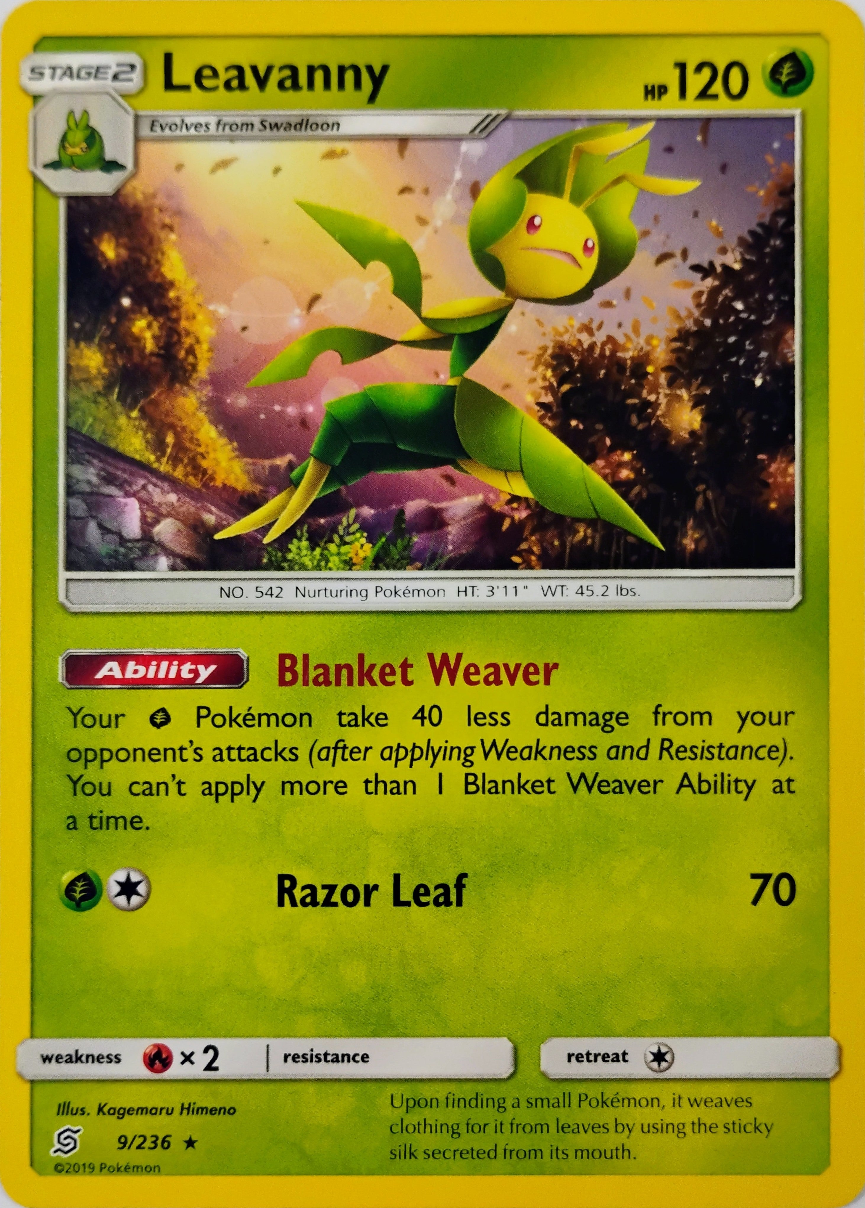 Pokémon tcg Leavanny 9/236