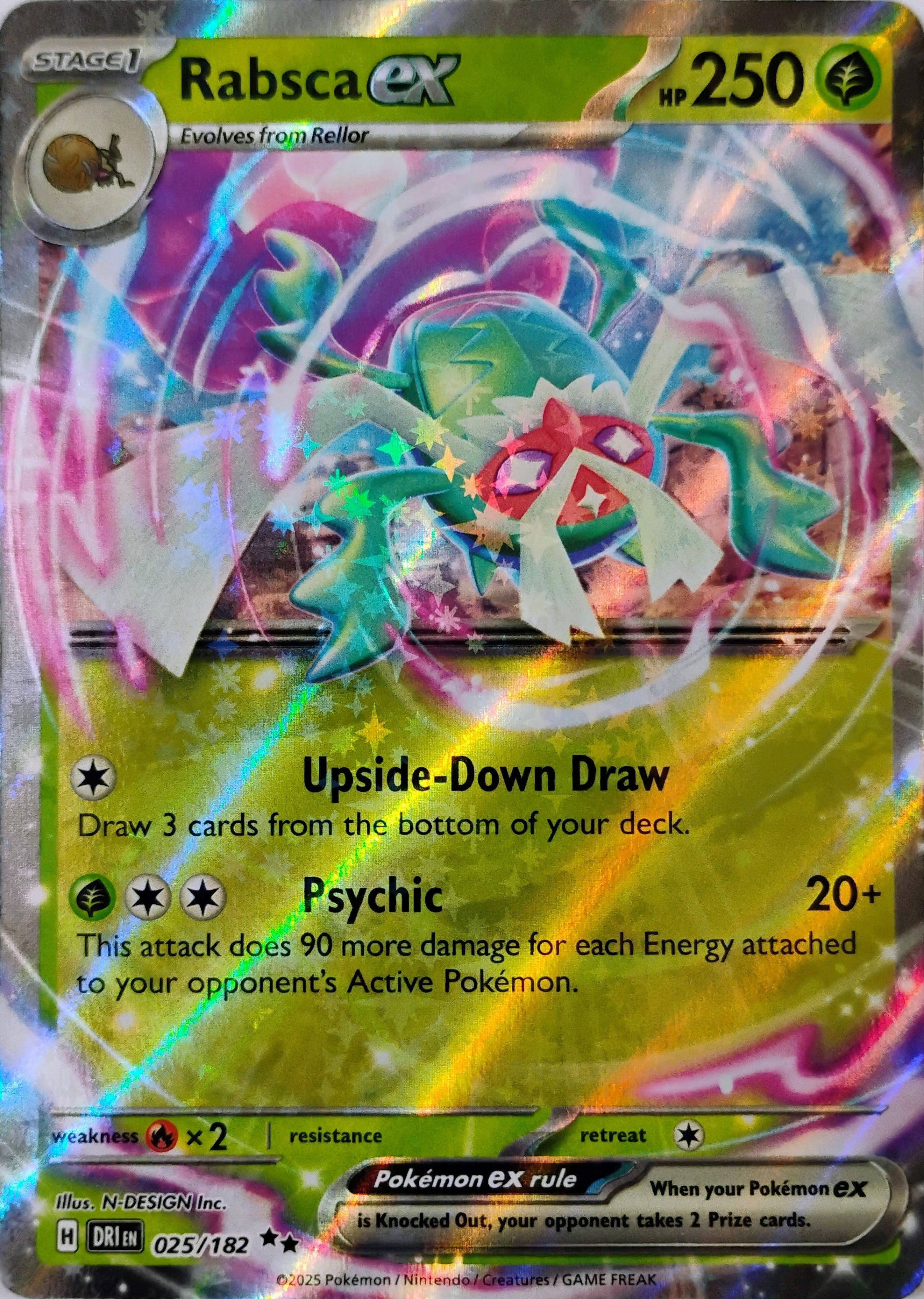 Pokémon tcg Rabsca Ex 025/182