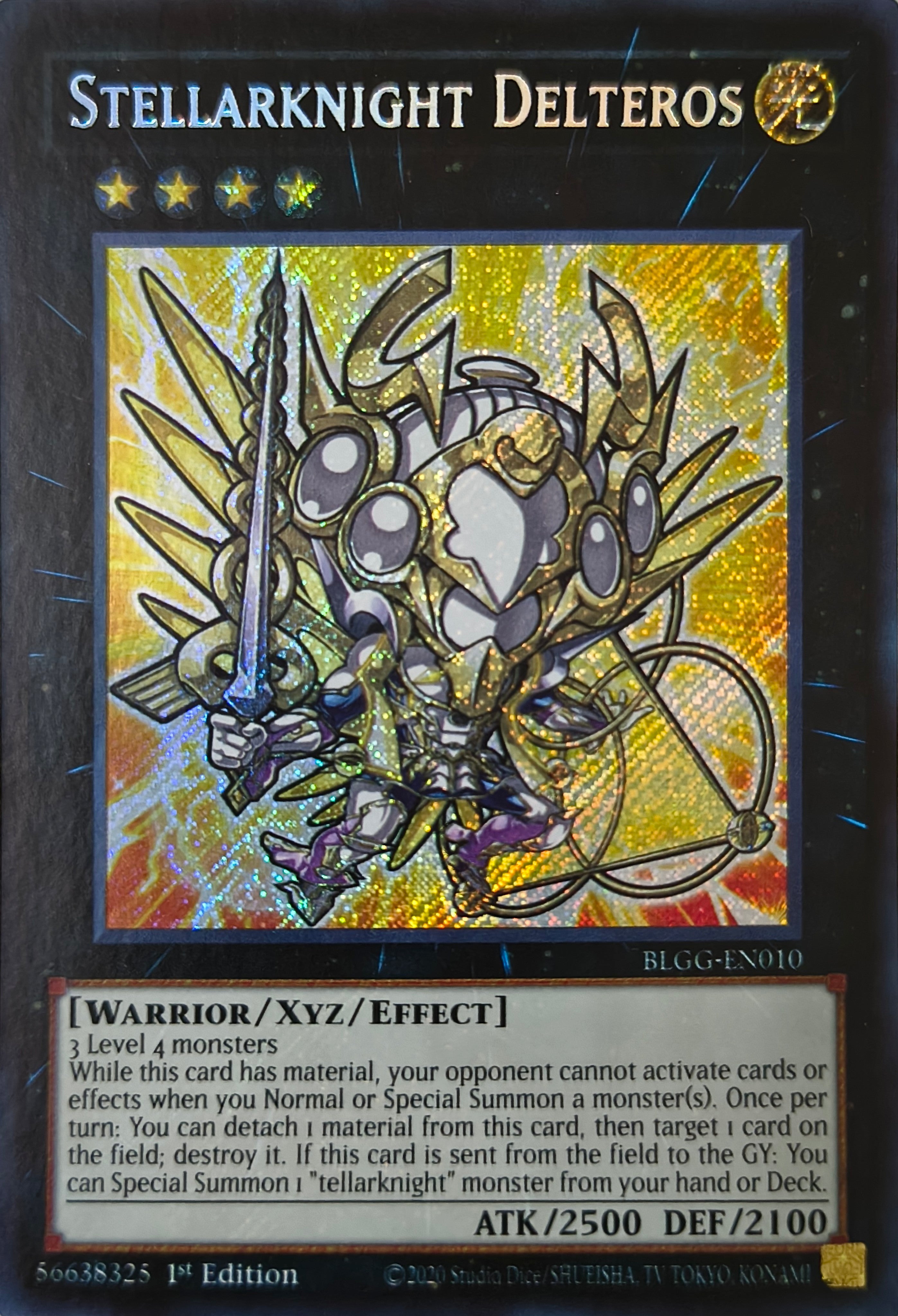 Yugioh! Stellarknight Delteros Blgg-en010 1st edition Secreta