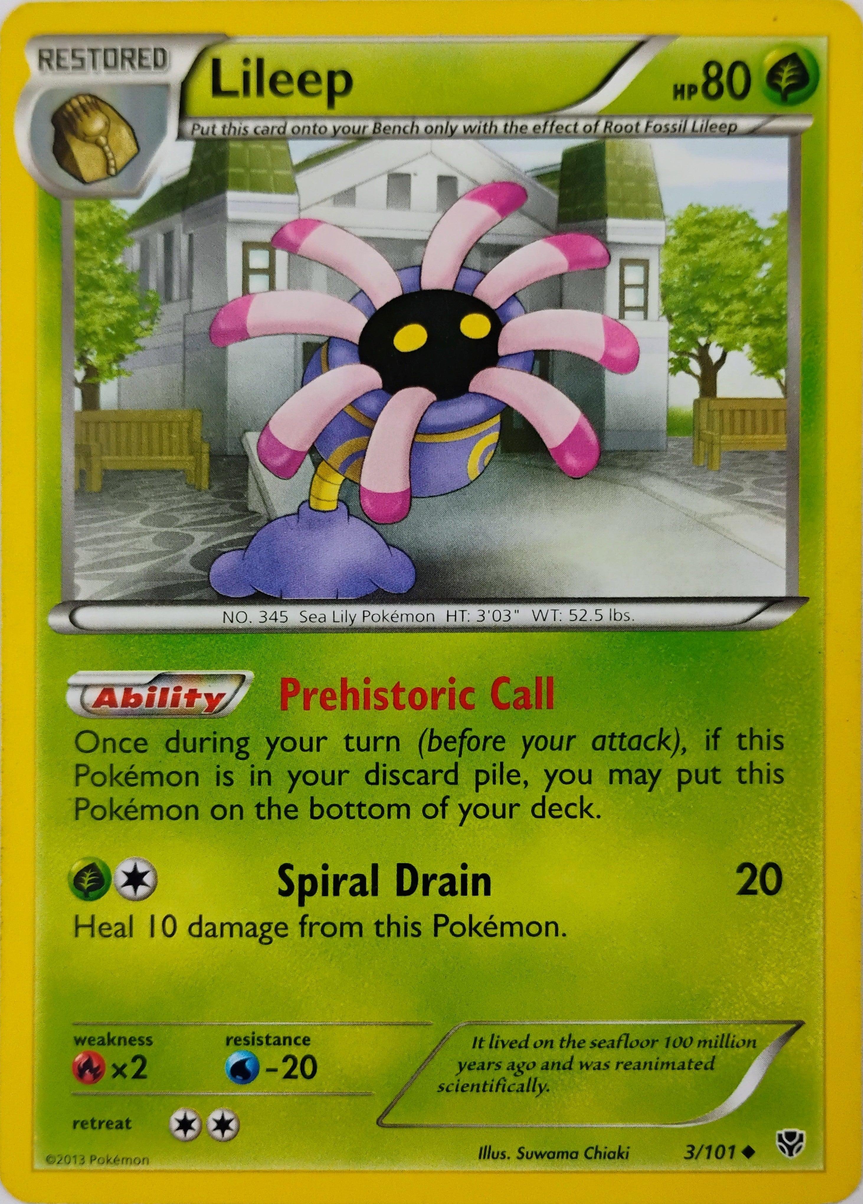 Pokémon tcg Lileep 3/101