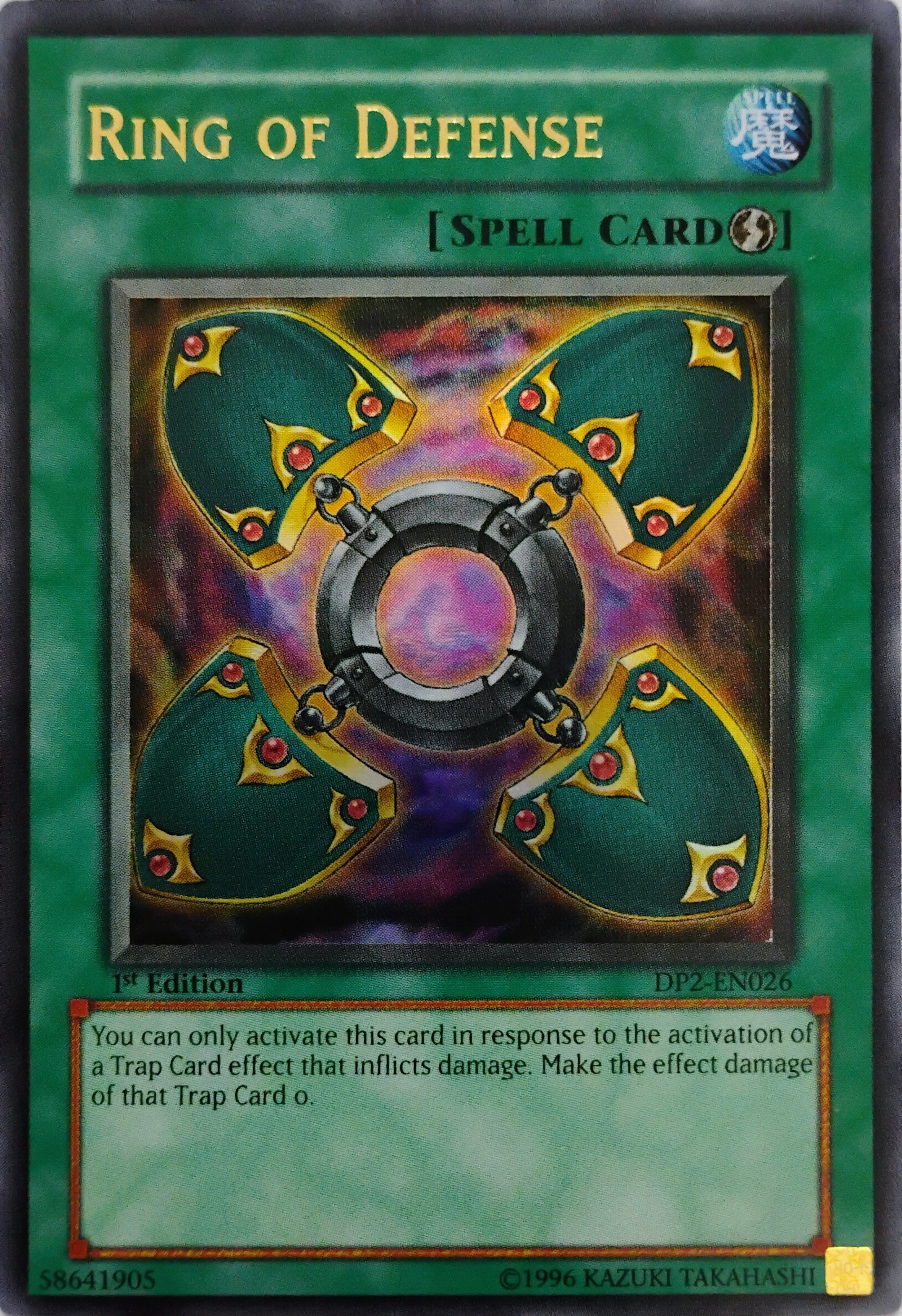 Yugioh! Ring Of Defense Dp2-en026 1st Edition