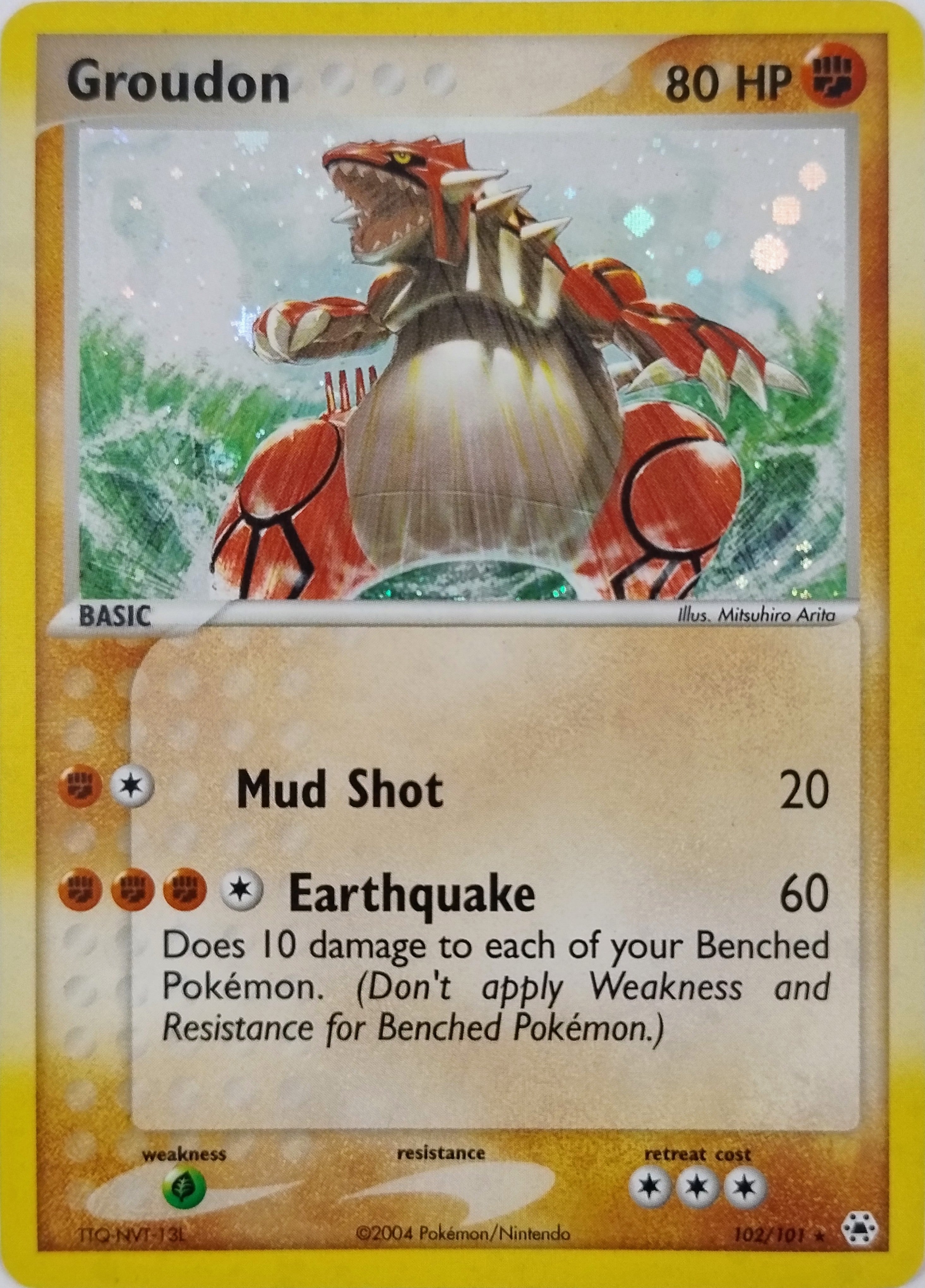 Pokémon Tcg Groudon 102/101 Holo