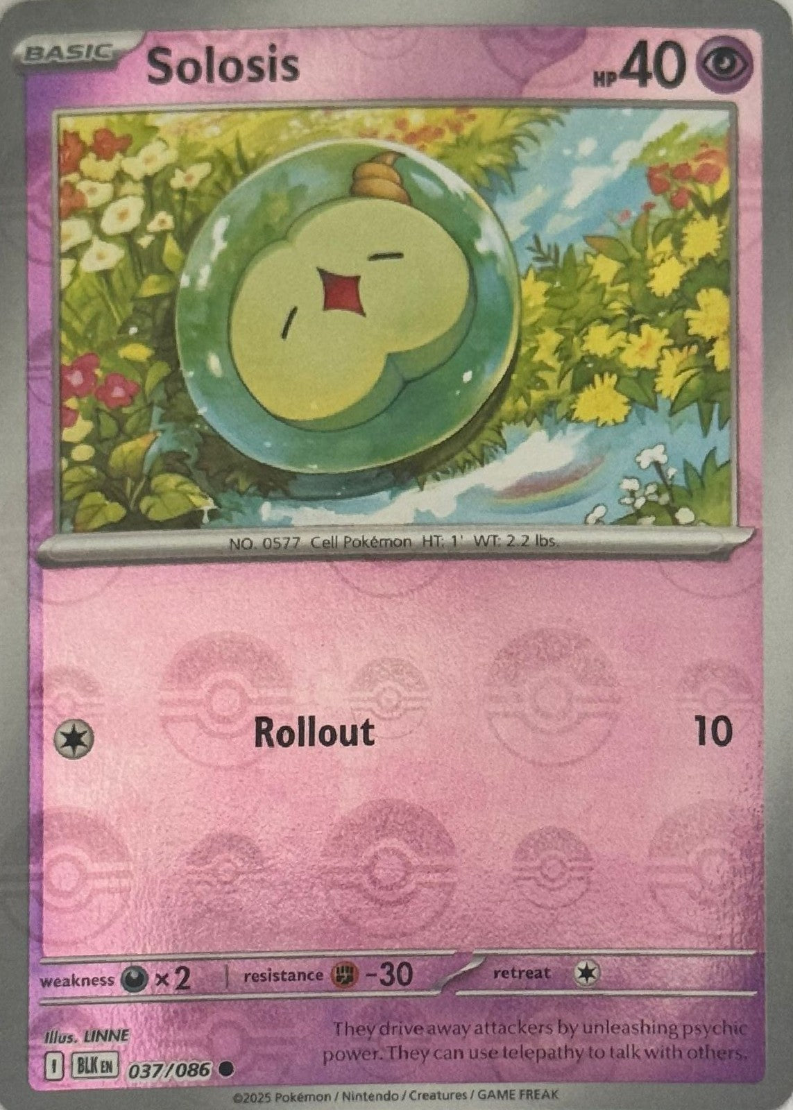 Pokemon Tcg Solosis 037/086 Holo (Pokeball)