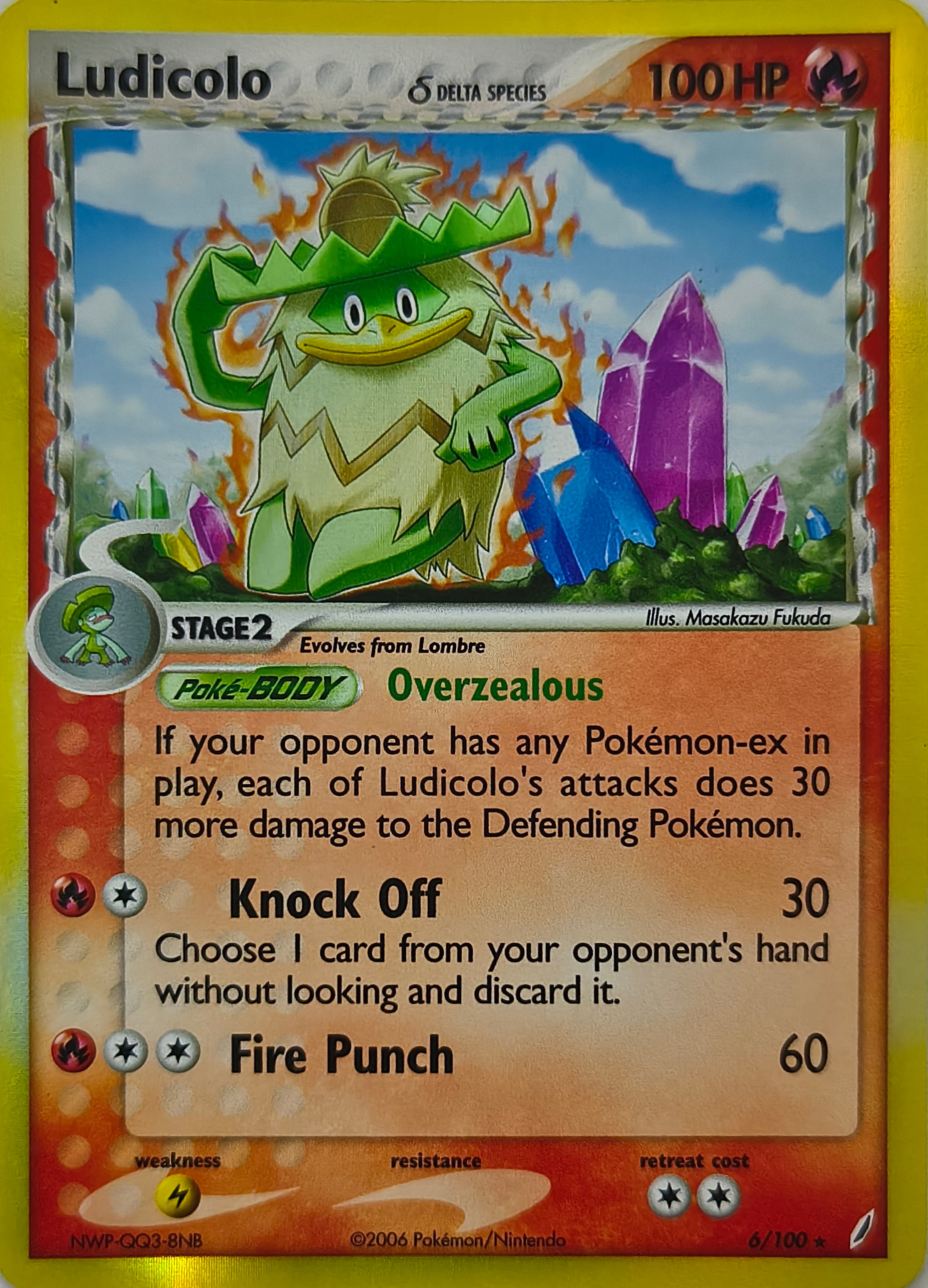 Pokémon tcg Ludicolo 6/100 Holo Rare
