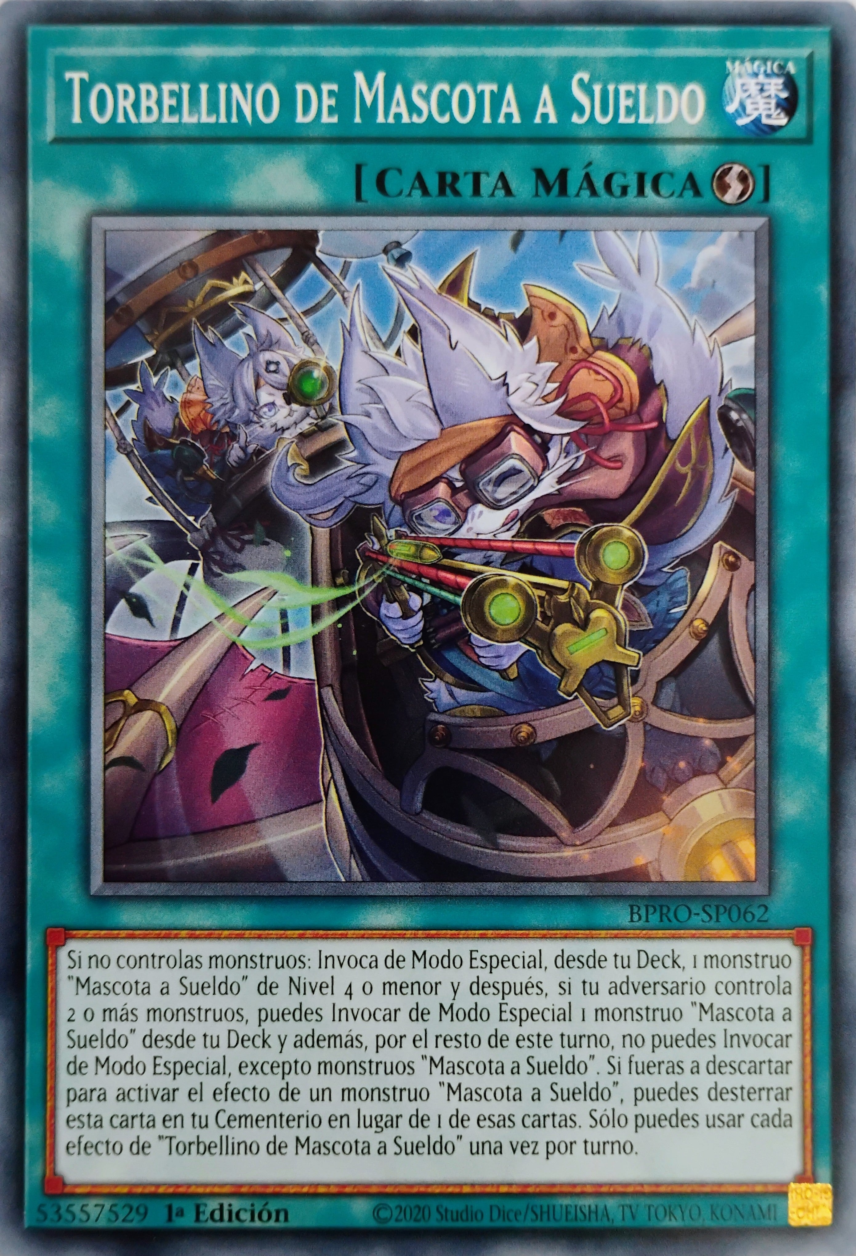 Yugioh! Torbellino De Mascota A Sueldo Bpro-sp062