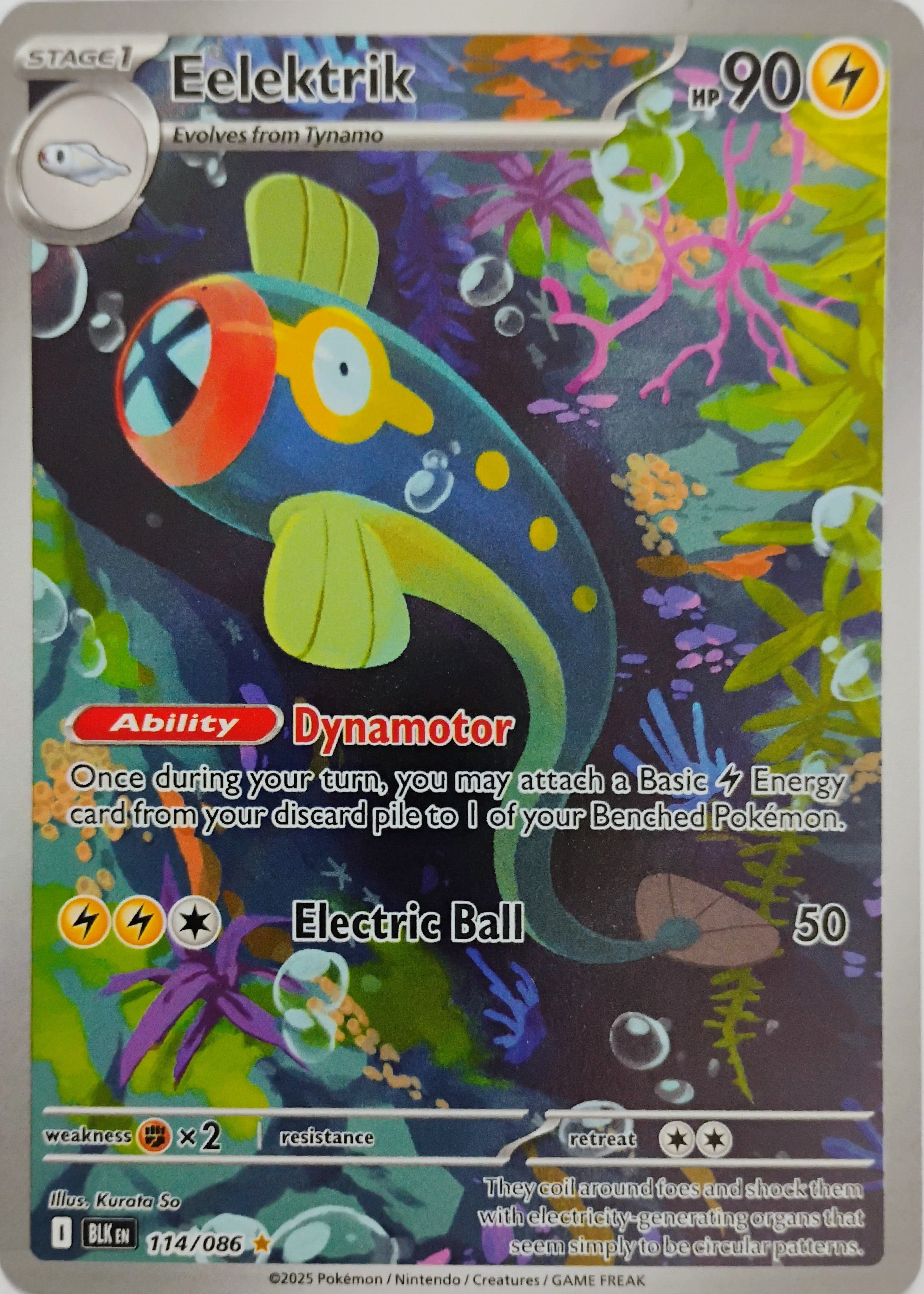 Pokémon tcg Eelektrik 114/086