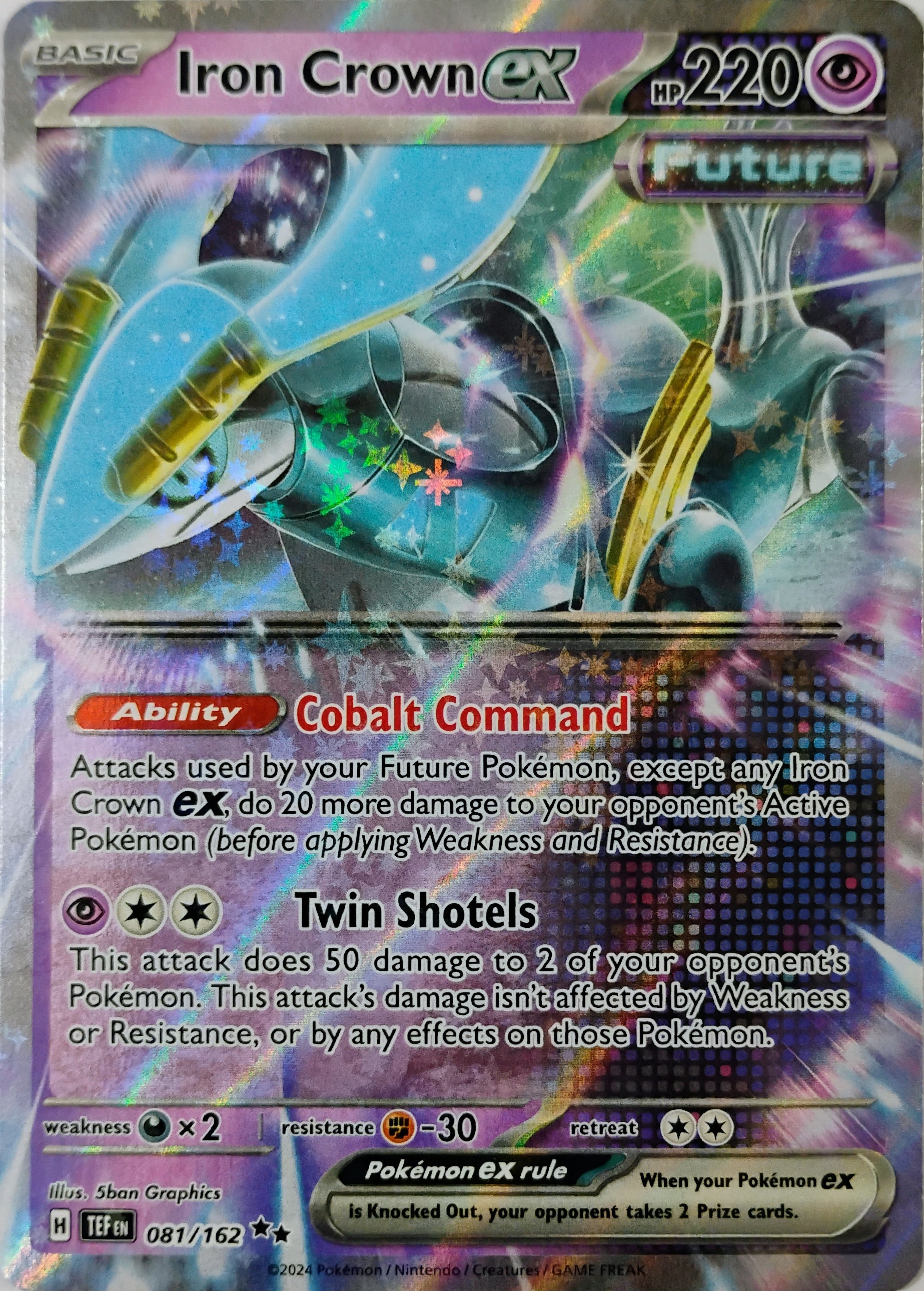 Pokémon tcg Iron Crown Ex 081/162