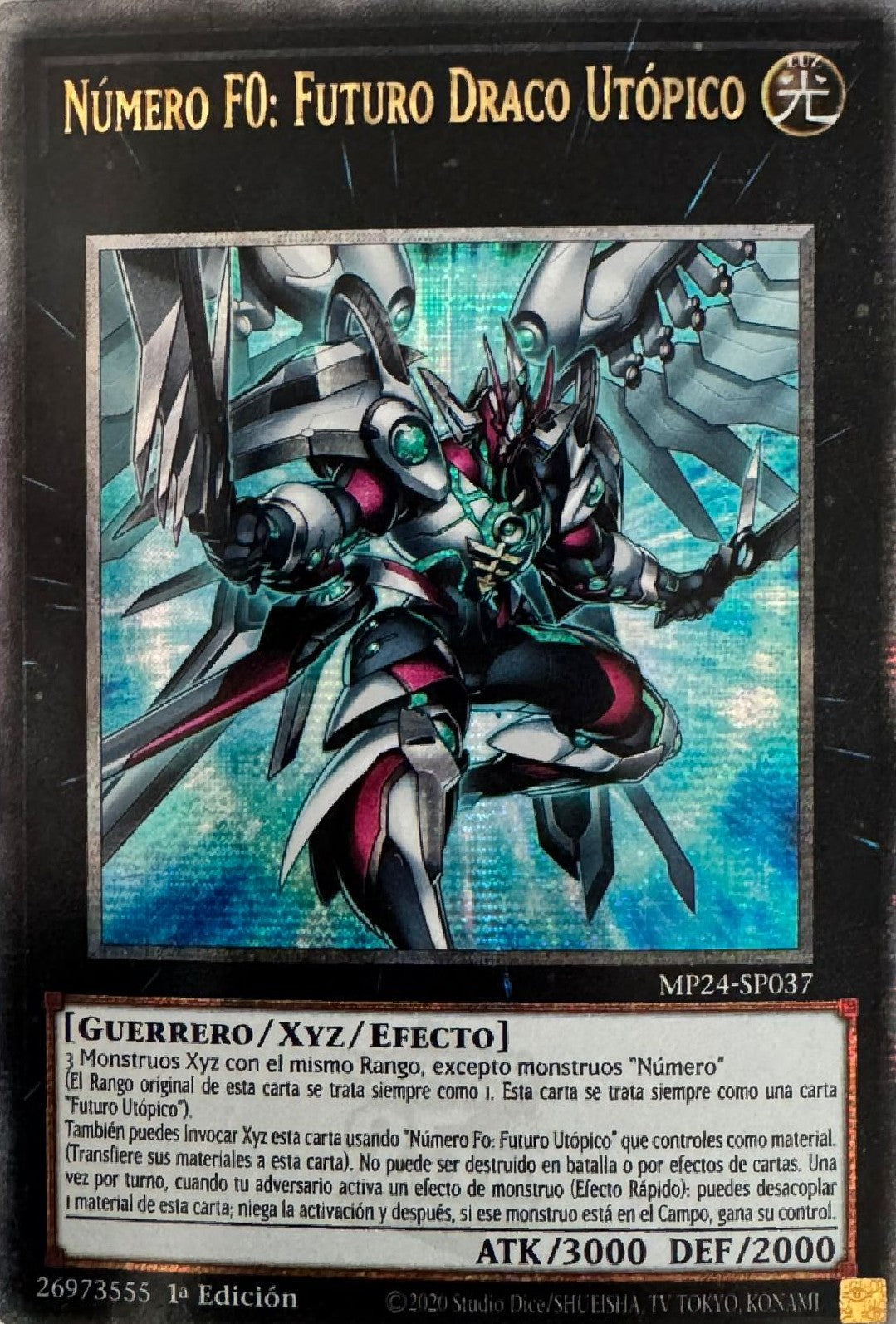 Yugioh! Número F0: Futuro Draco Utópico MP24-SP037 (Quarter Century Secret Rare)