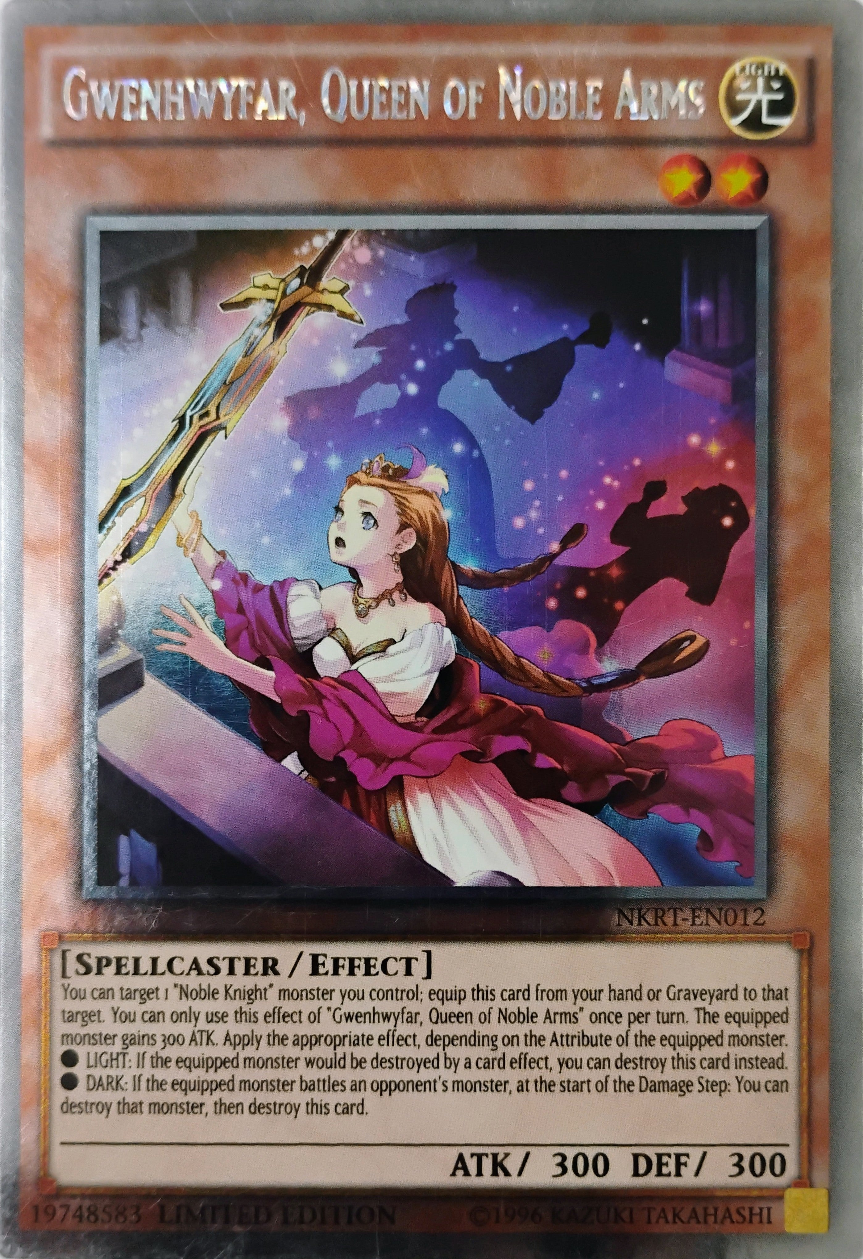 yugioh! Gwenhwyfar, Queen of Noble Arms Nkrt-en012 Limited Edition Platinum