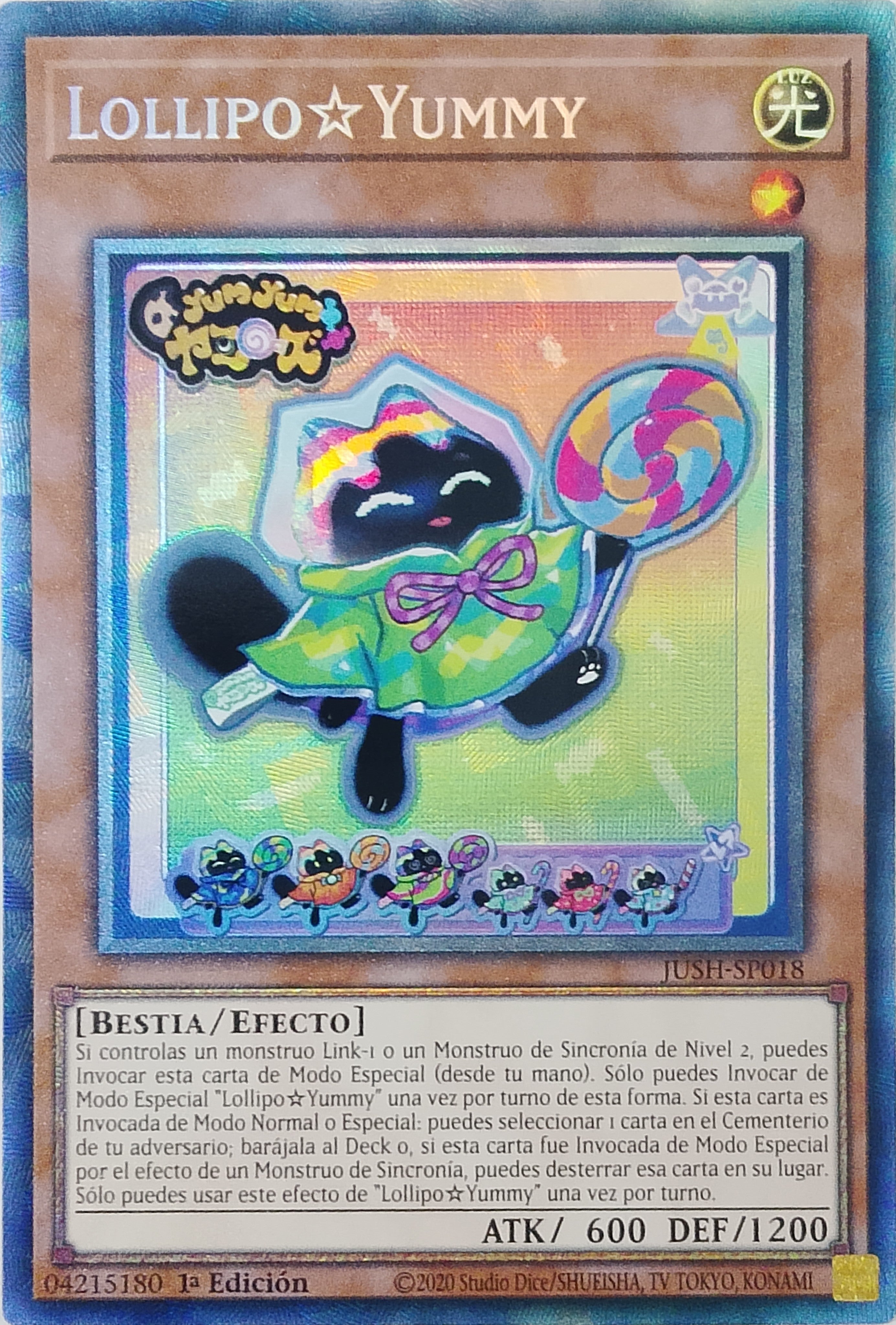 Yugioh! Lollipo Yummy JUSH-SP018 1st Edition Collector