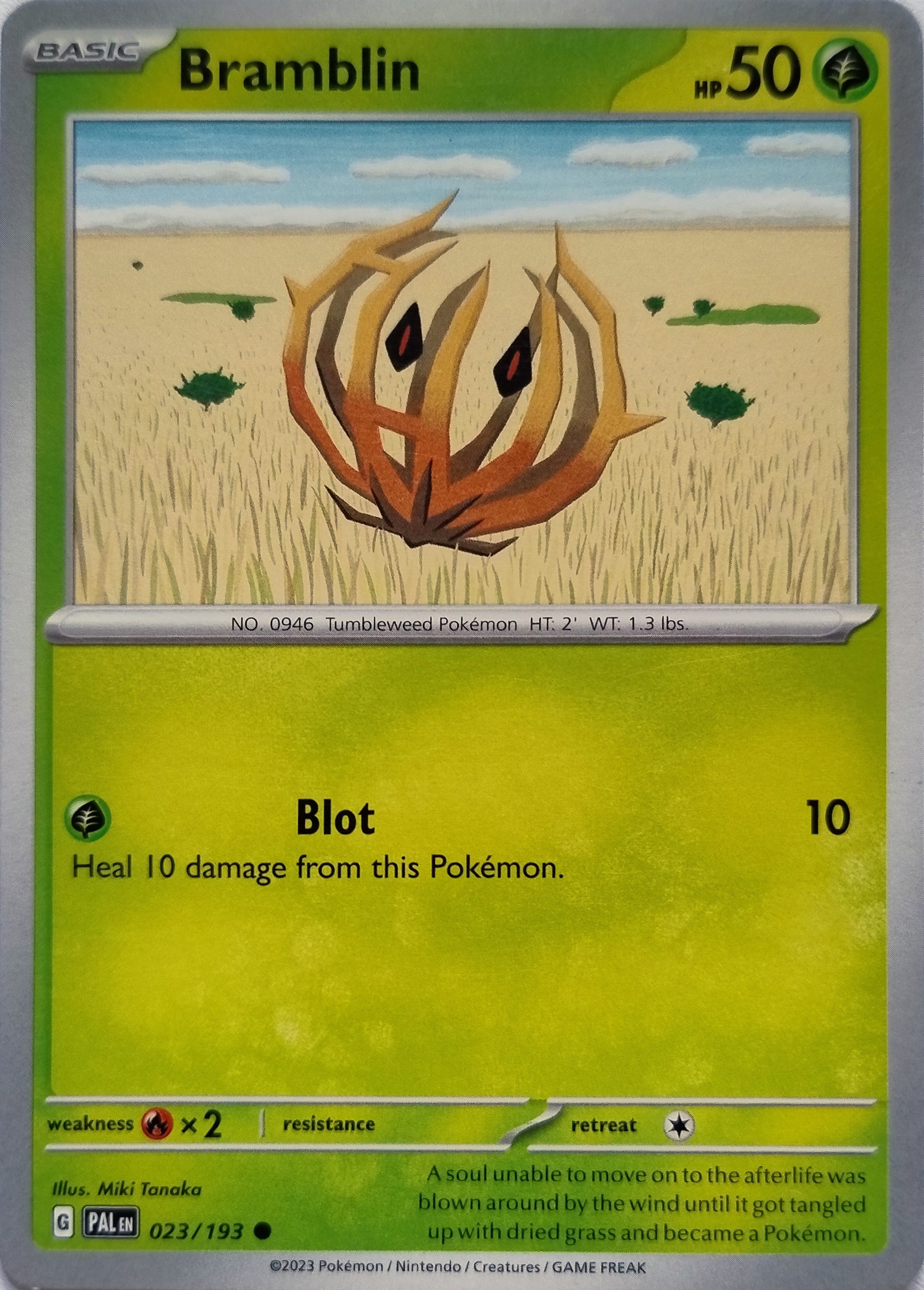 Pokémon Tcg Bramblin 023/193