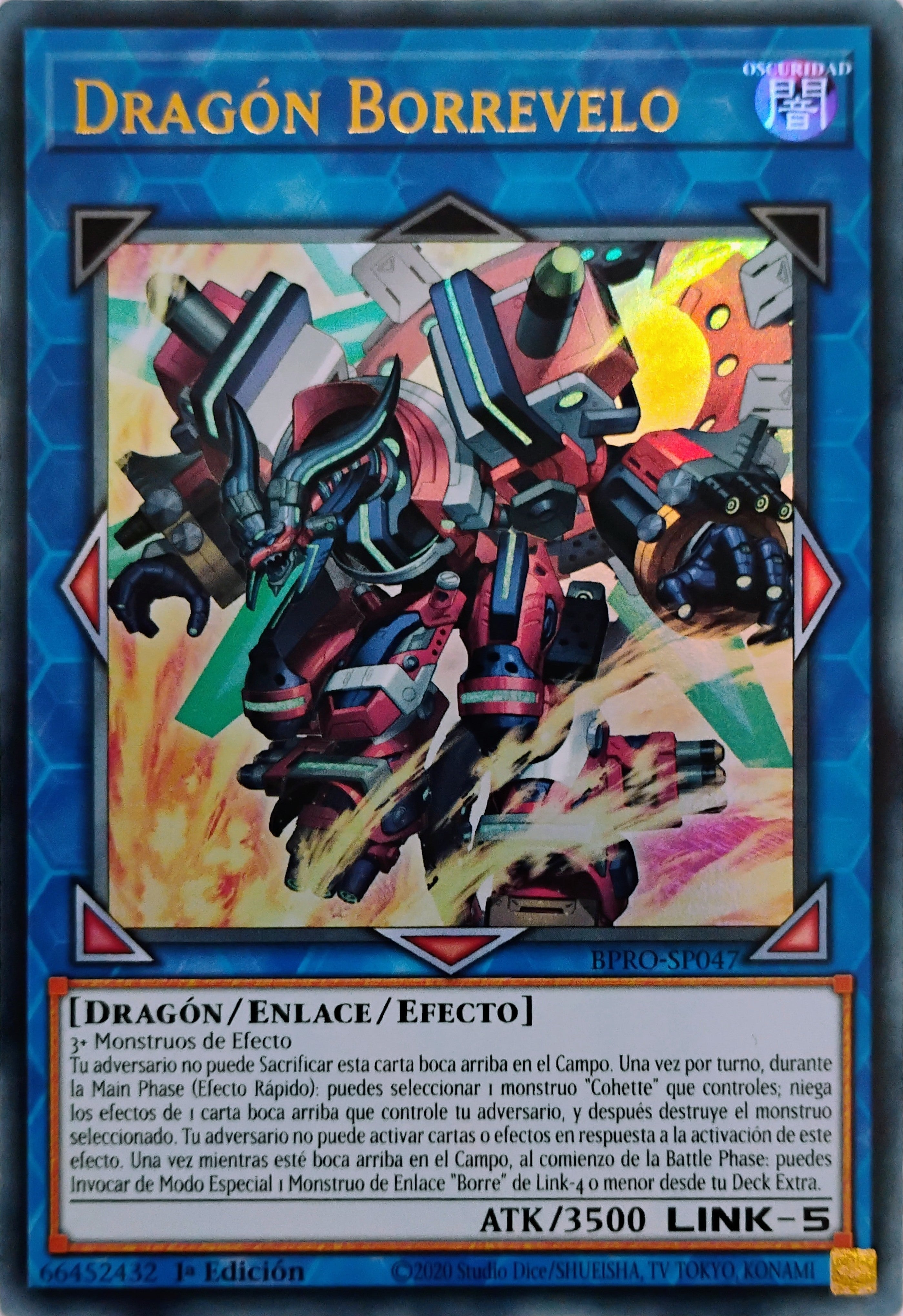 Yugioh! Dragón Borrevelo Bpro-sp047 Ultra rare