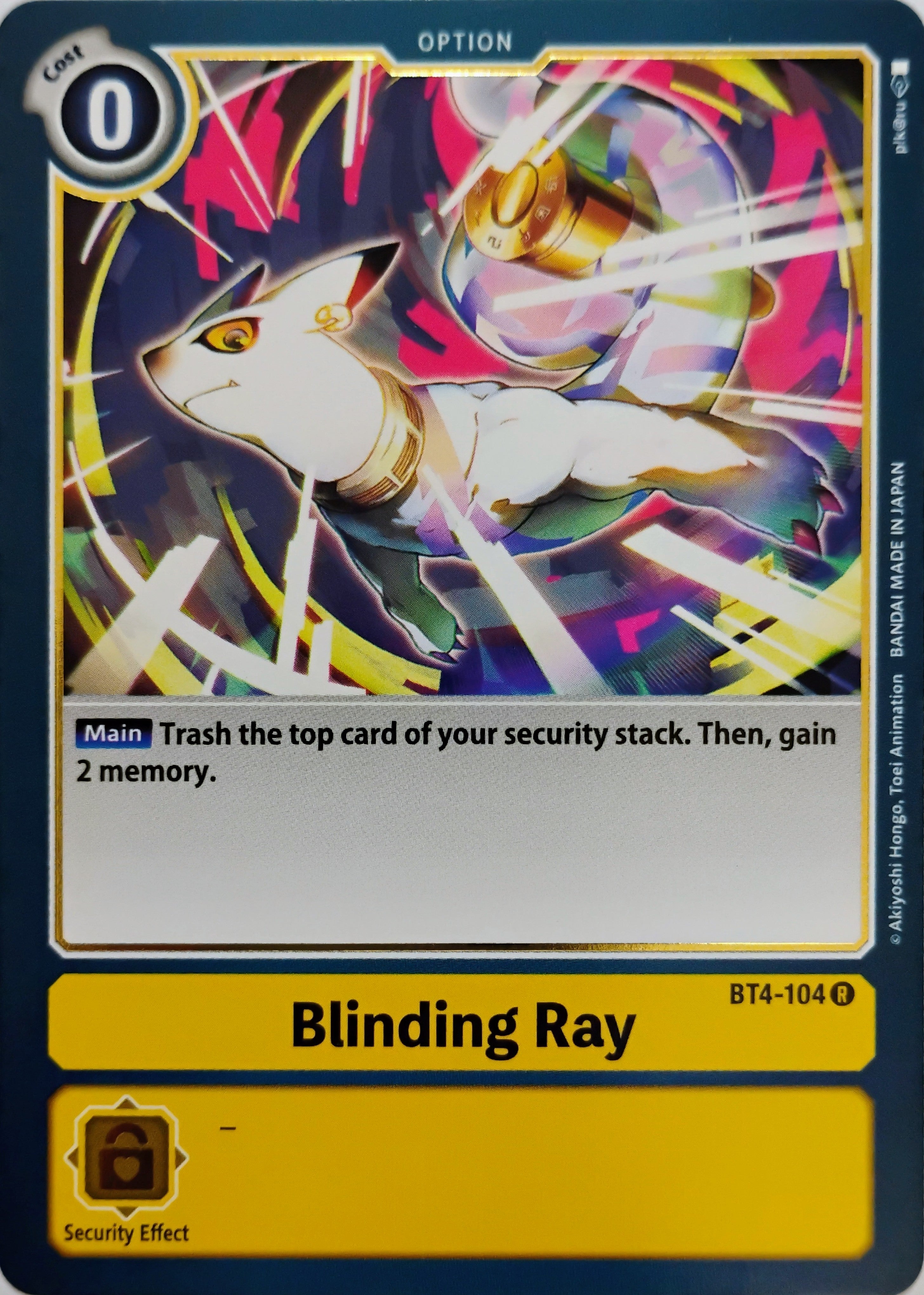 Digimon tcg Blinding Ray Bt4-104 R
