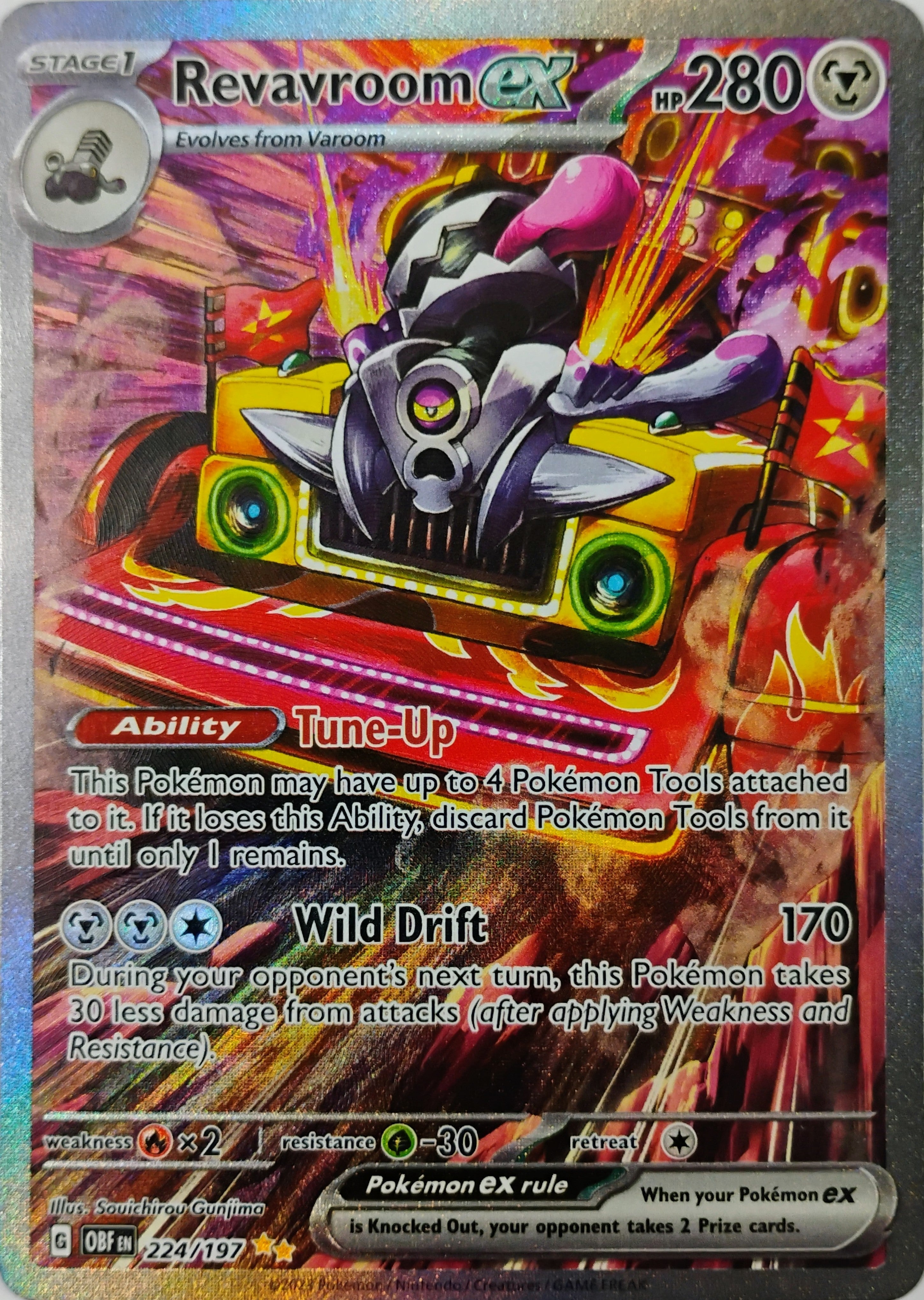 Pokémon tcg Revavroom Ex 224/197
