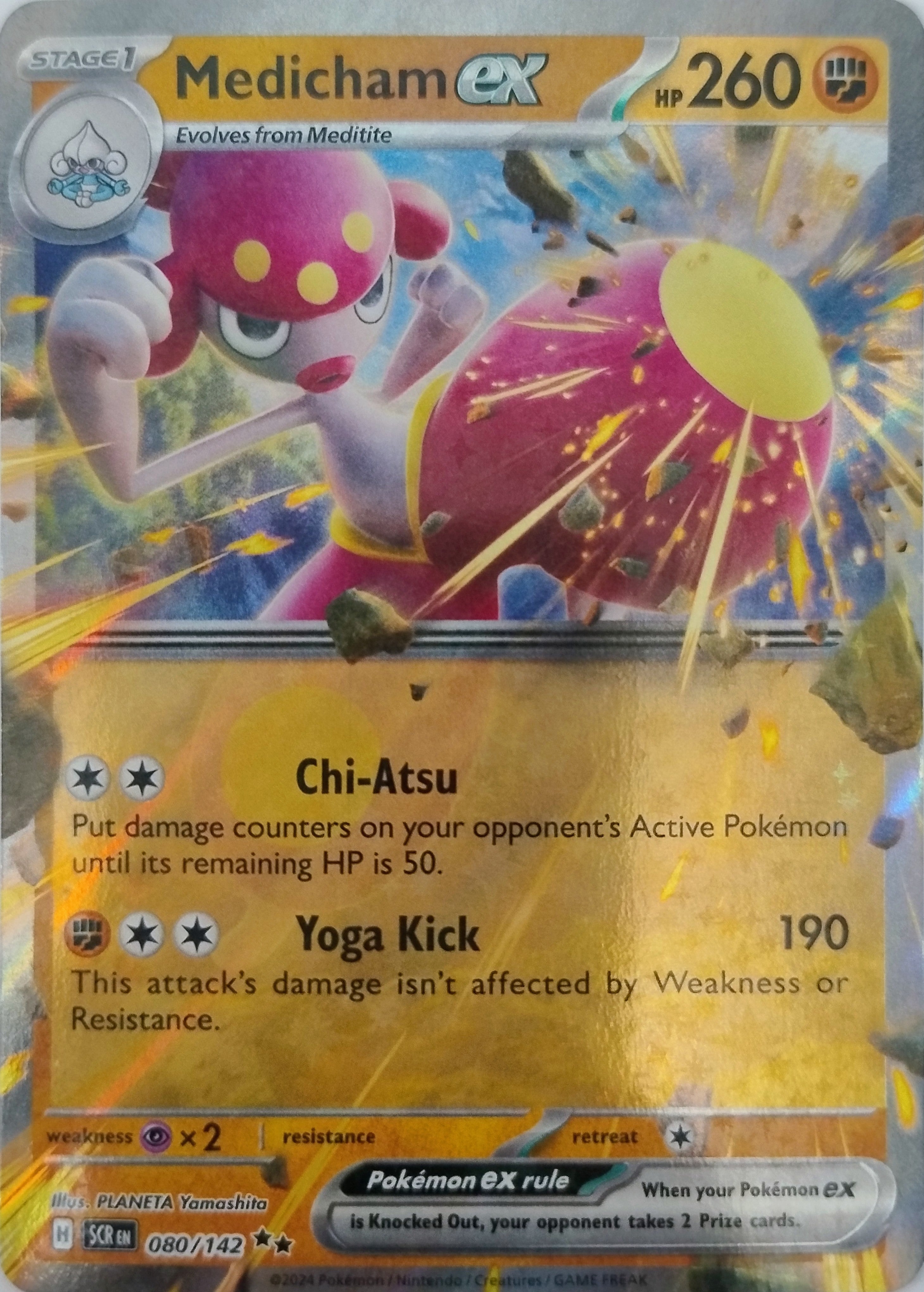 Pokemon Tcg Medicham Ex 080/142