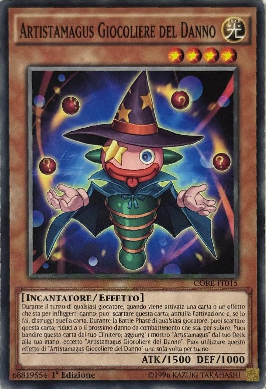 Yugioh! Artistamagus Giocoliere Del Danno CORE-IT015 1a Edizione