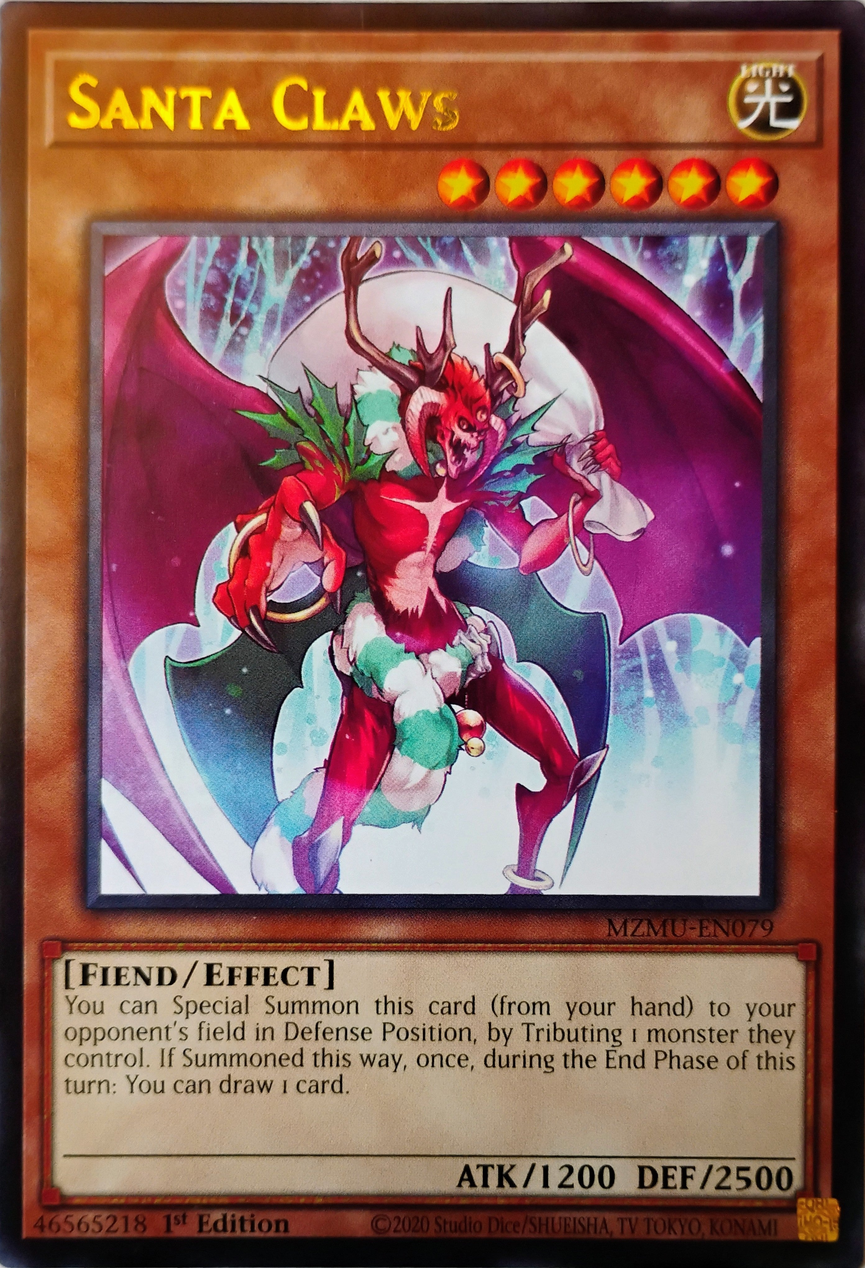 Yugioh! Santa Claws Mzmu-en079 Rara