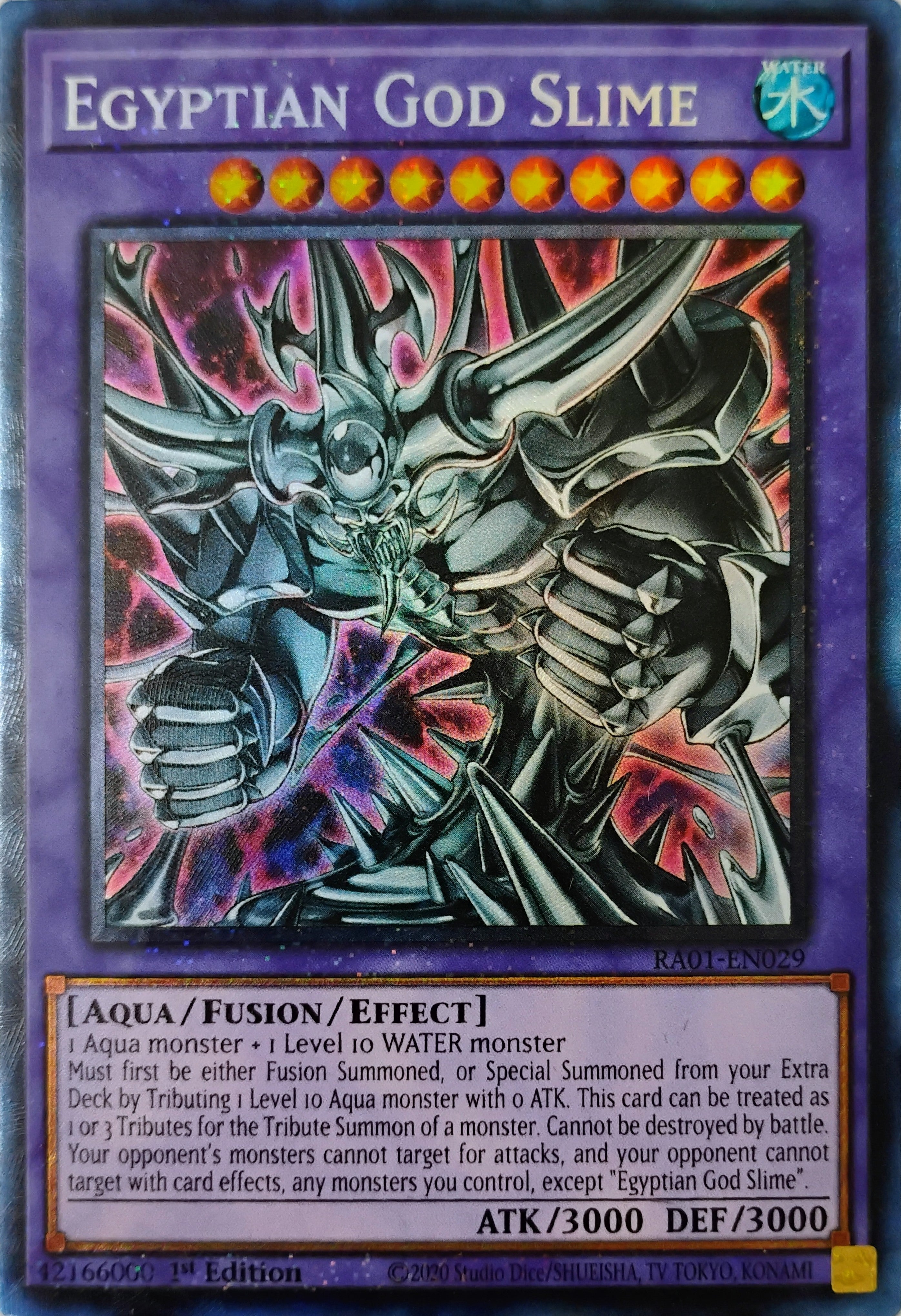 Yugioh! Egyptian God Slime Ra01-en029 Collector
