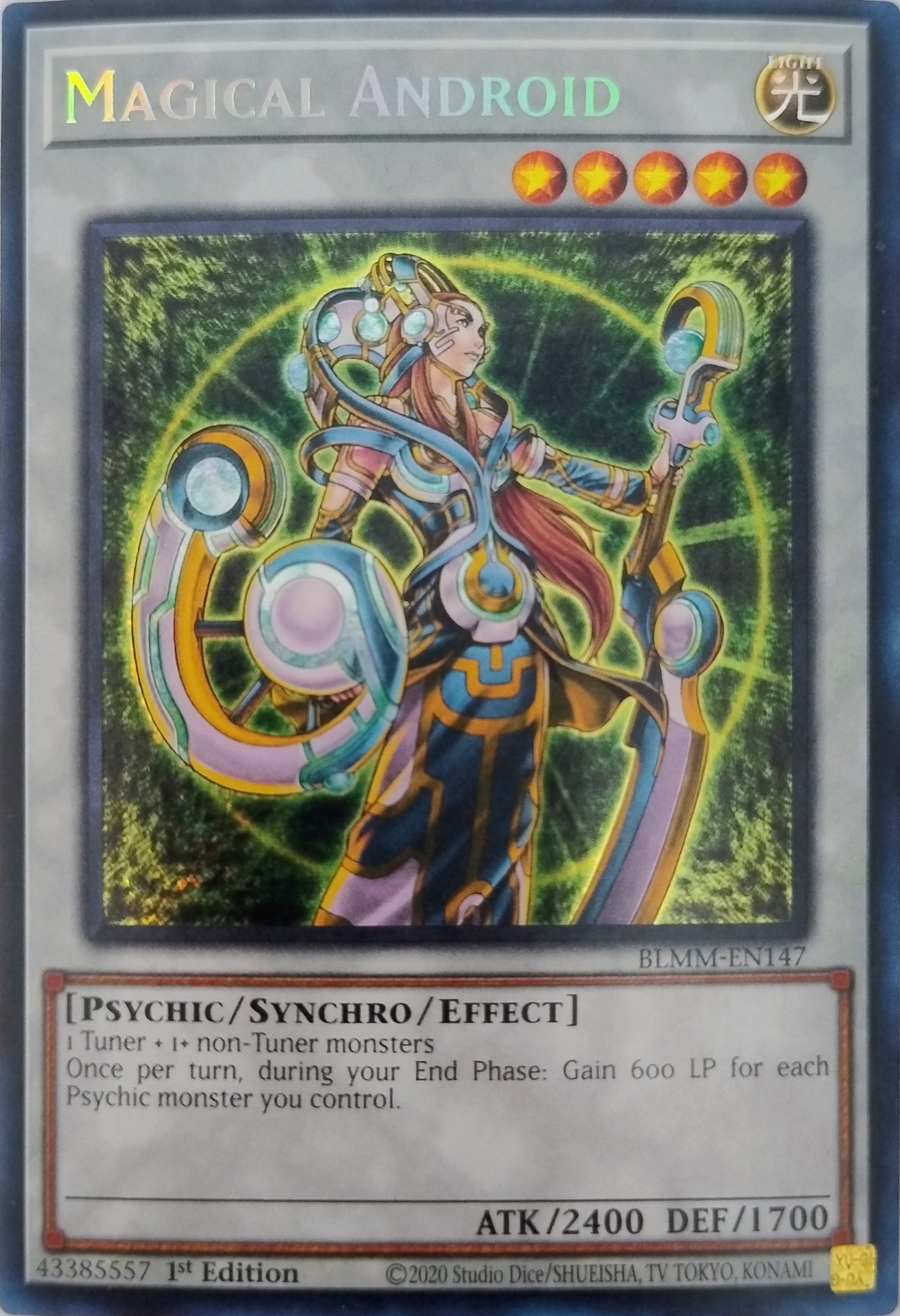 Yugioh! Magical Android Blmm-en147 1st Edition Secret