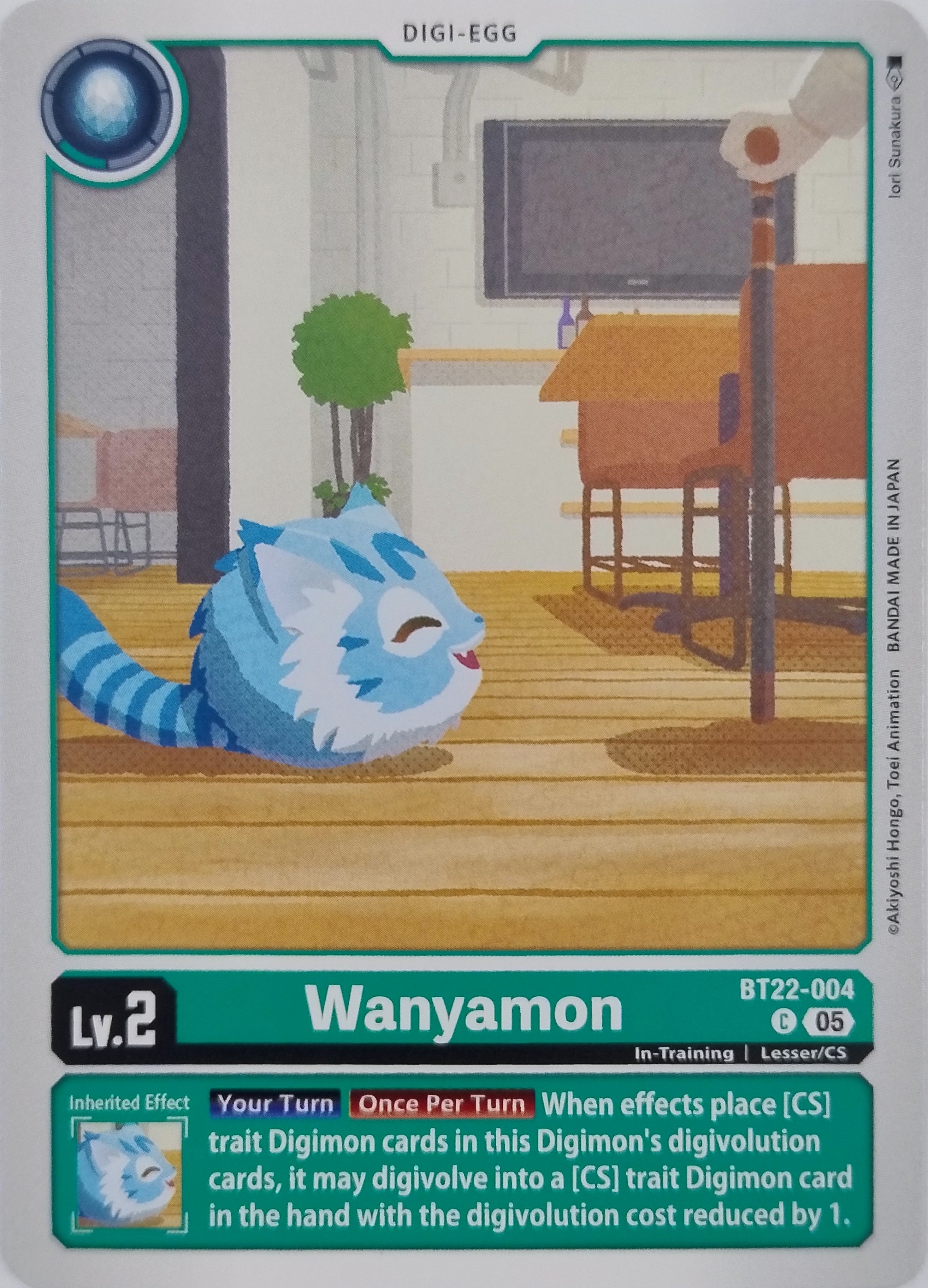 Digimon Tcg Wanyamon Bt22-004