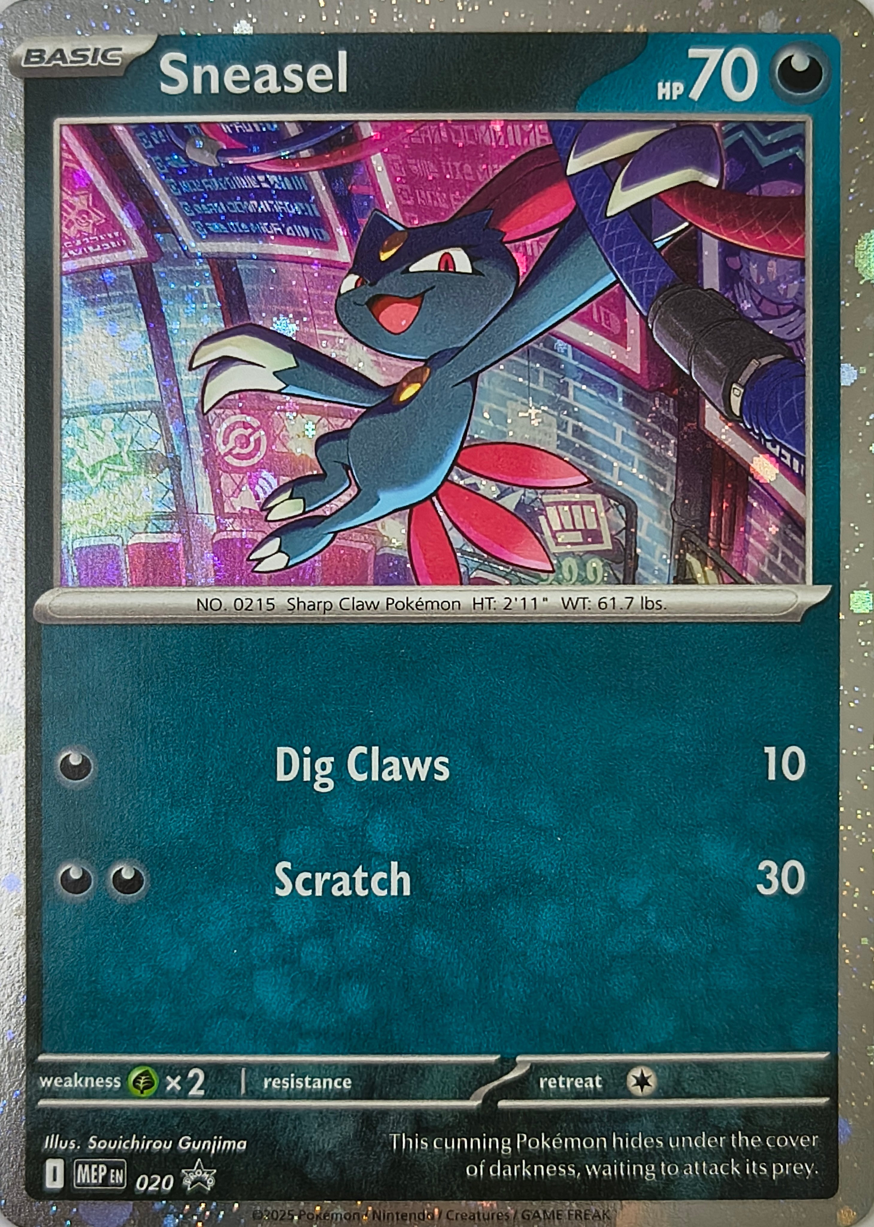 Pokémon tcg Sneasel 020 Holo Cosmo