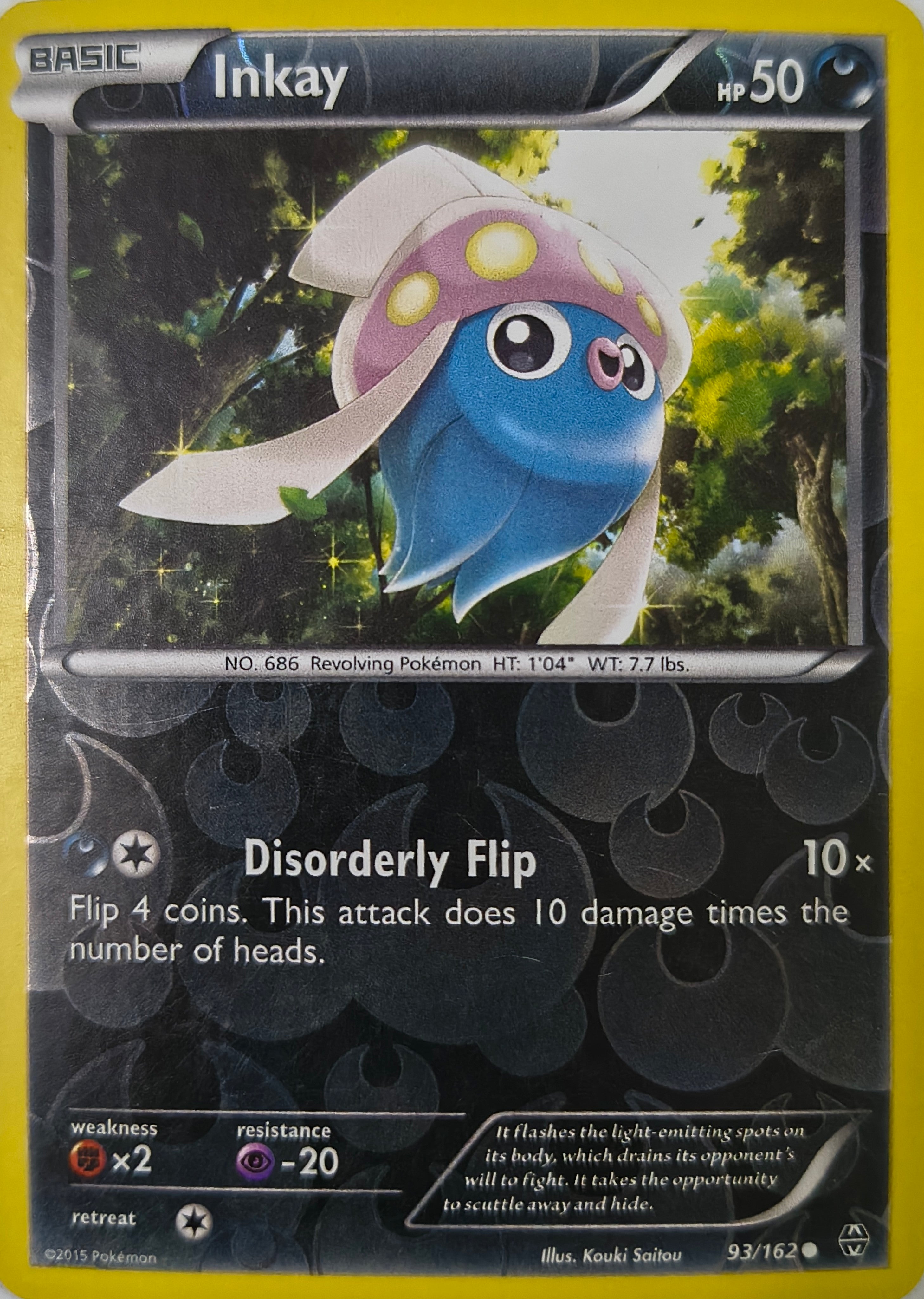 Pokémon tcg Inkay 93/162 Reverse