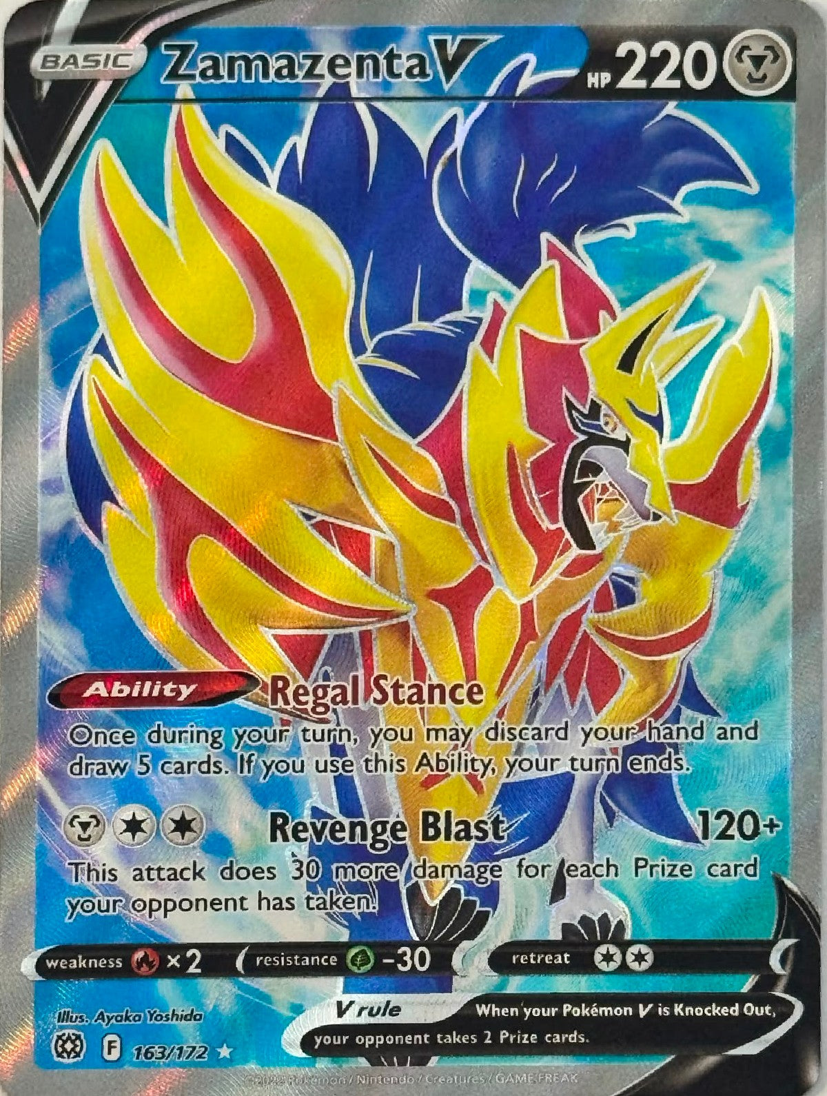 Pokémon Tcg Zamazenta V 163/172