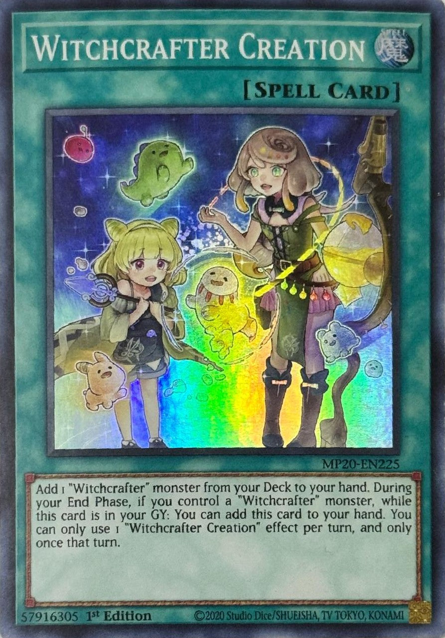 Yugioh! Witchcrafter Creation MP20-EN225 1st Edition Super