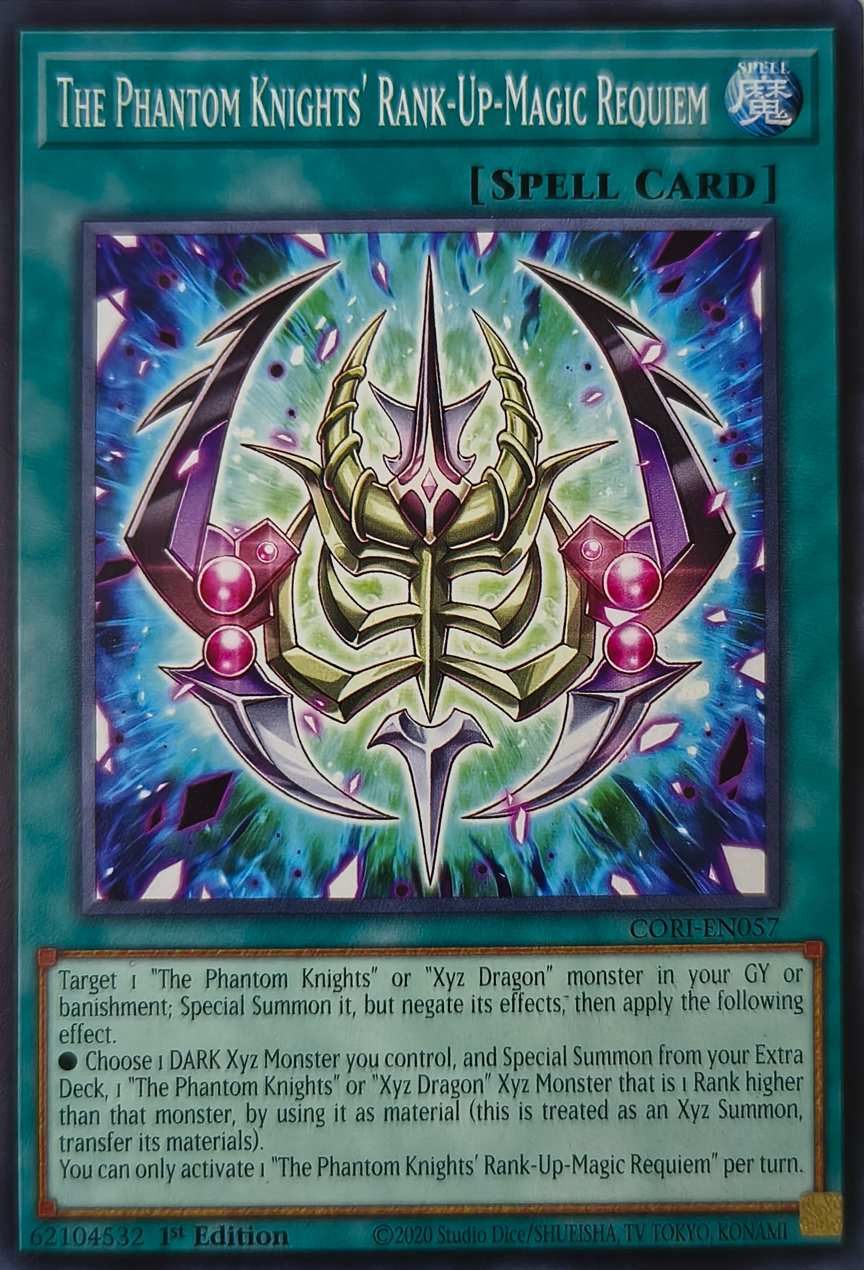 Yugioh! The Phantom Knight's Rank-Up-Magic Requiem Cori-en057 1st Edition