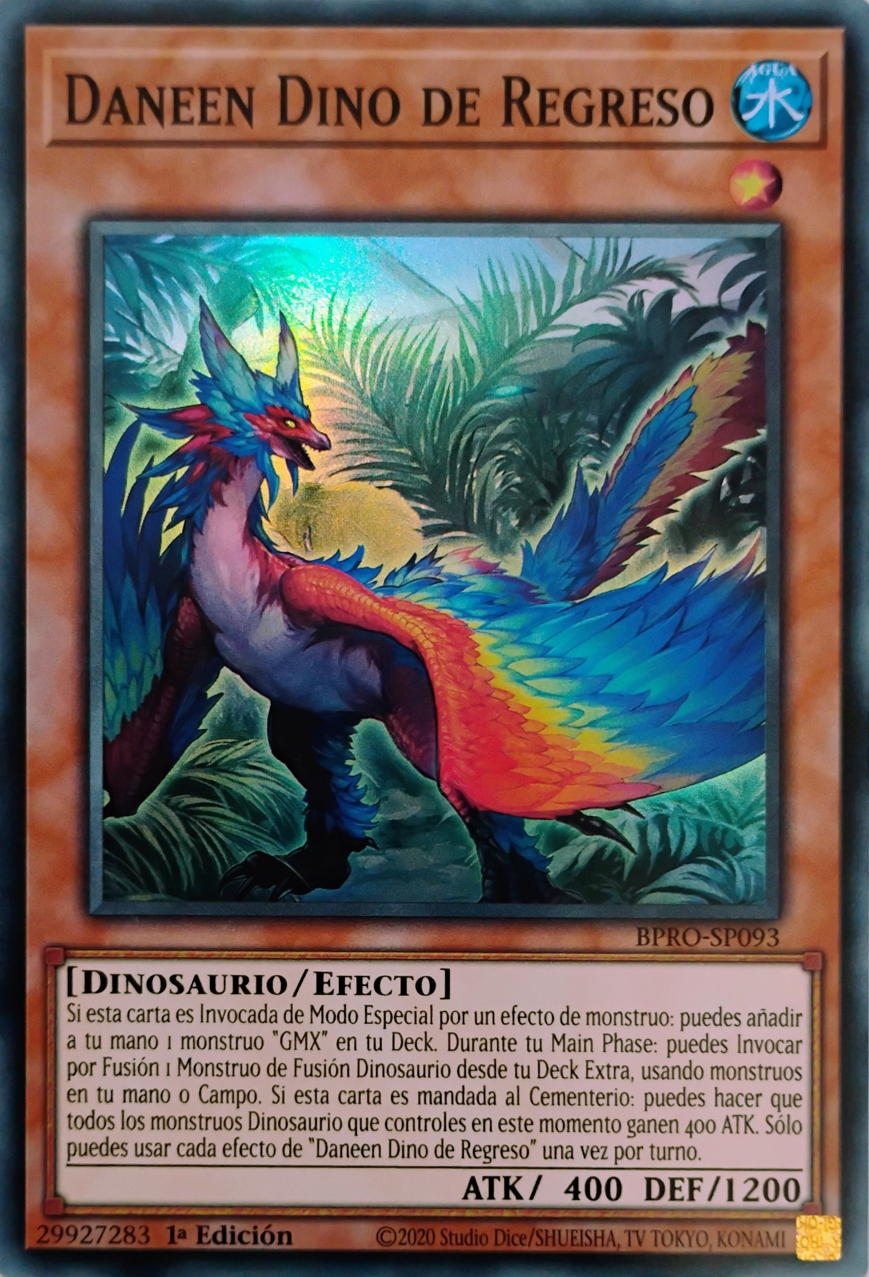 Yugioh! Dannen Dino De Regreso Bpro-sp093 Super Rara
