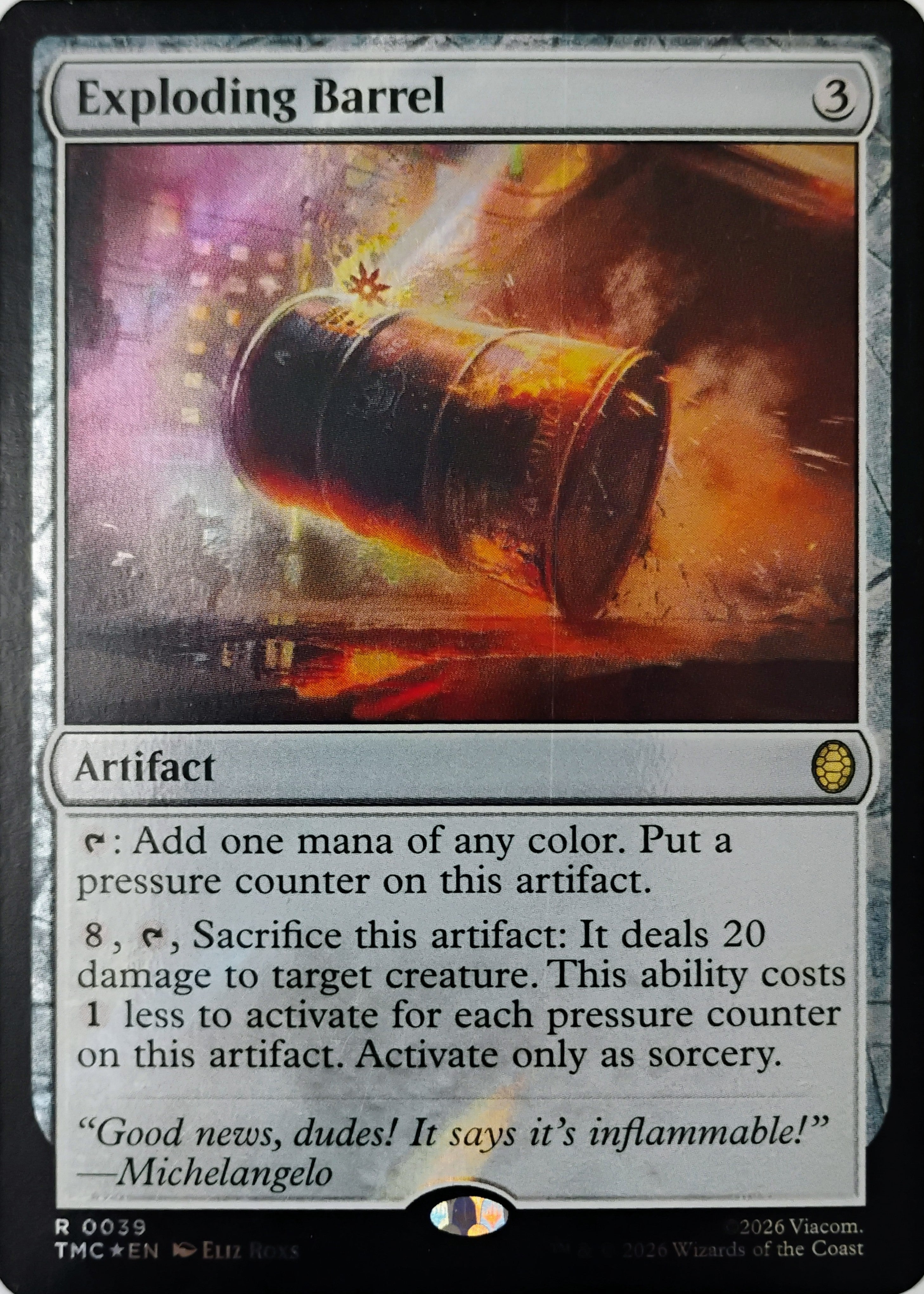 Magic tcg Exploding Barrel 0039 Surge Foil