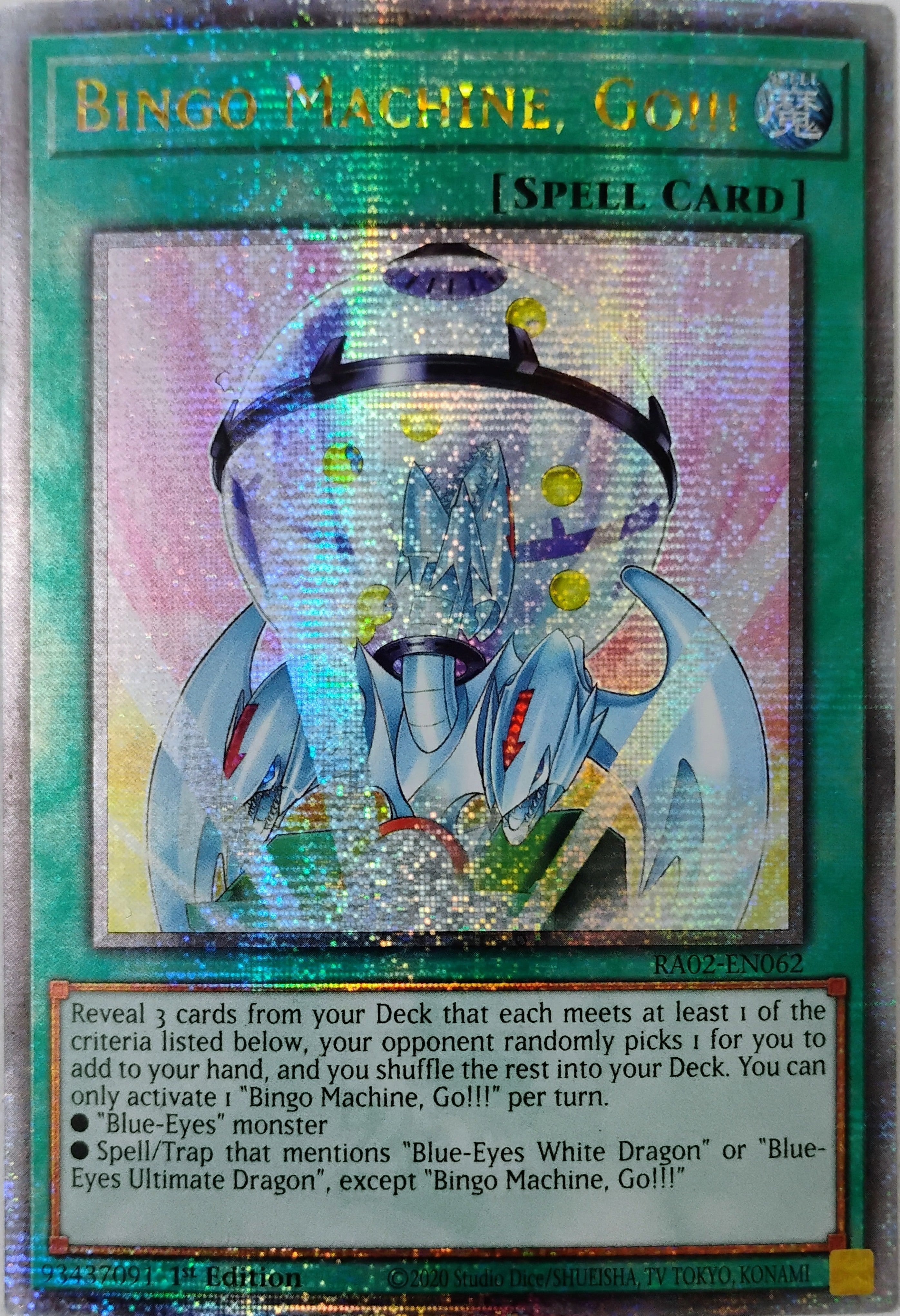 Yugioh! Bingo Machine Go!!! Ra02-en062 Quarter Century