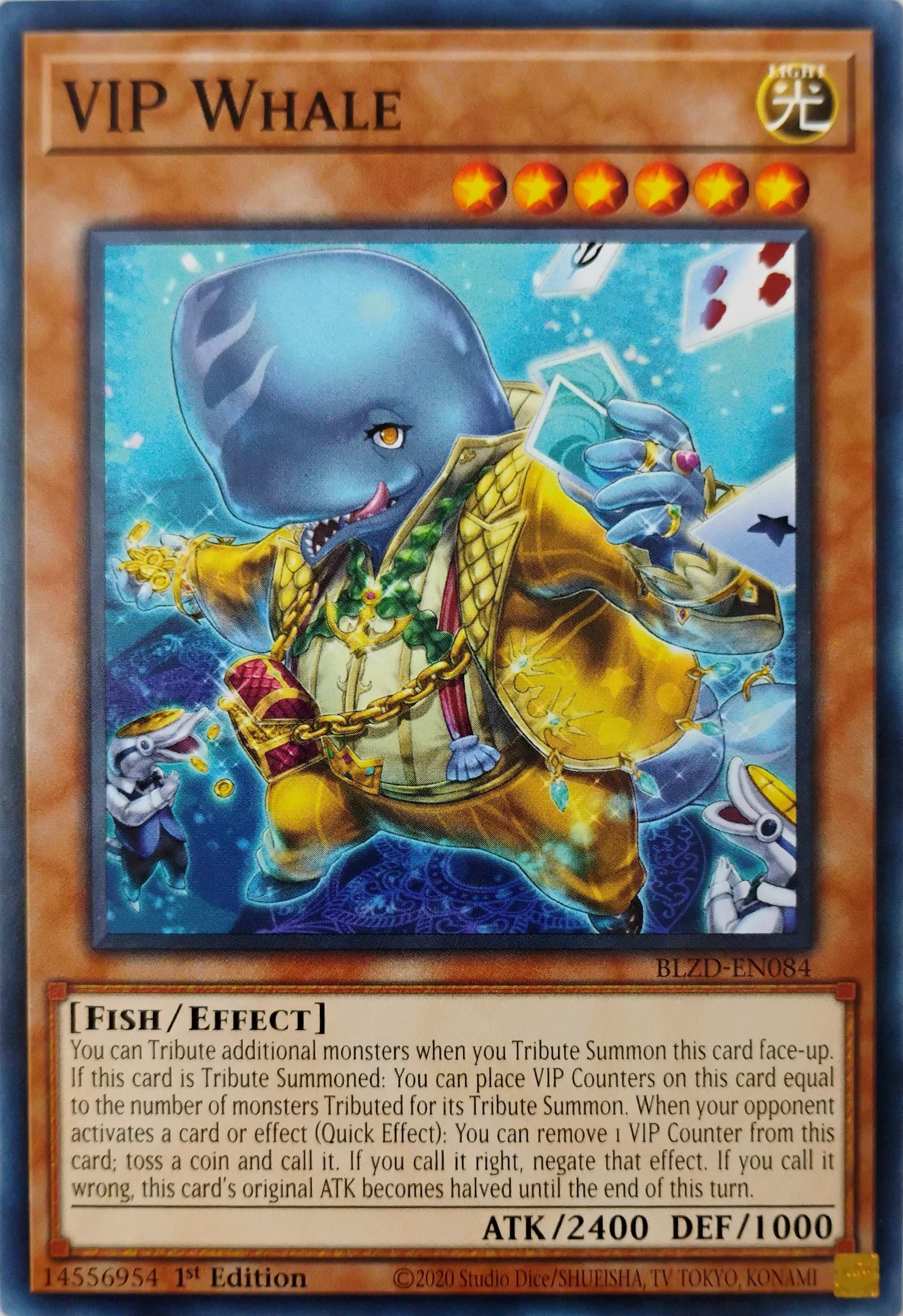 Yugioh! VIP Whale Blzd-en084 1st edition