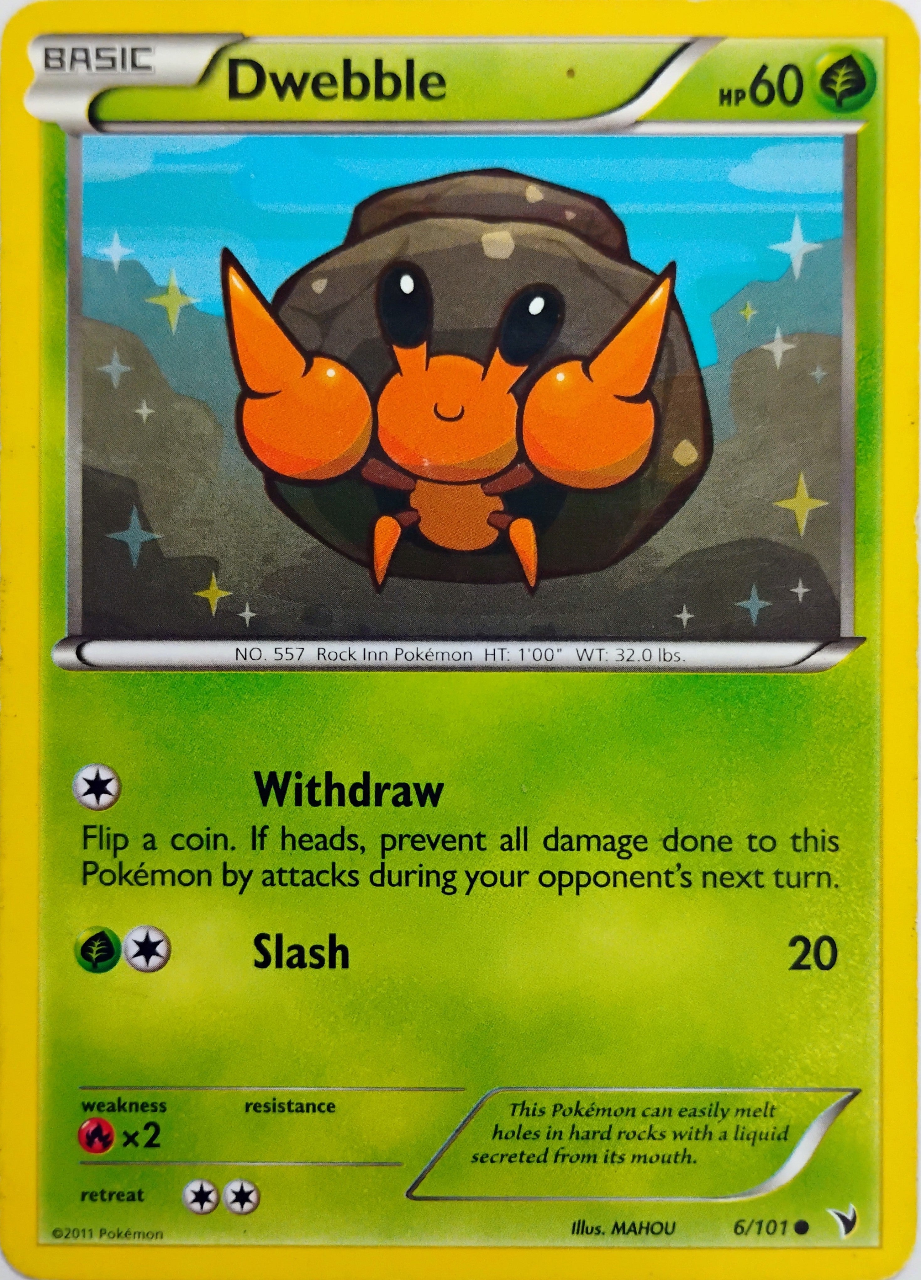 Pokémon Tcg Dwebble 6/101