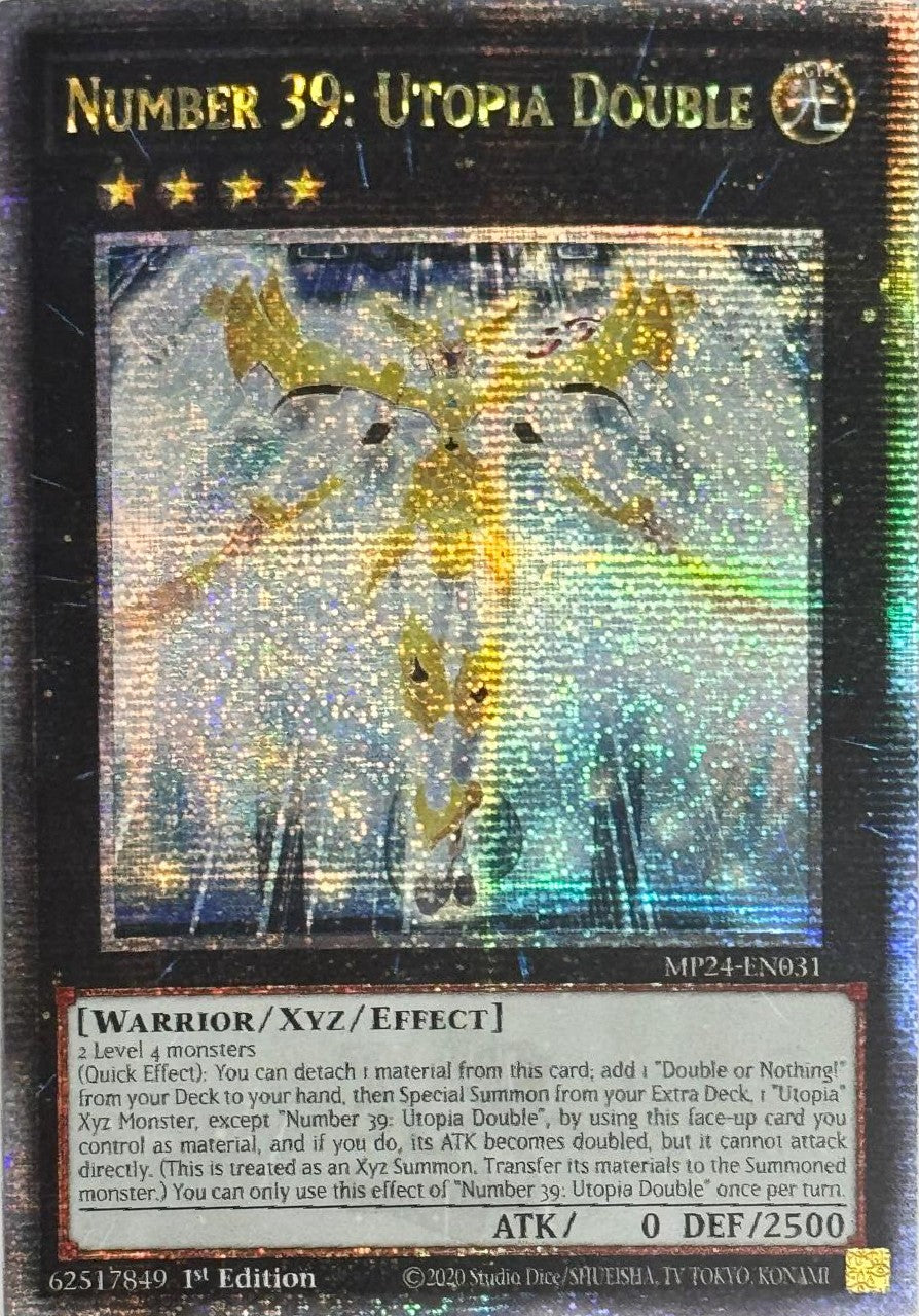 Yugioh! Number 39: Utopía Double MP24-EN031 Quarter Century