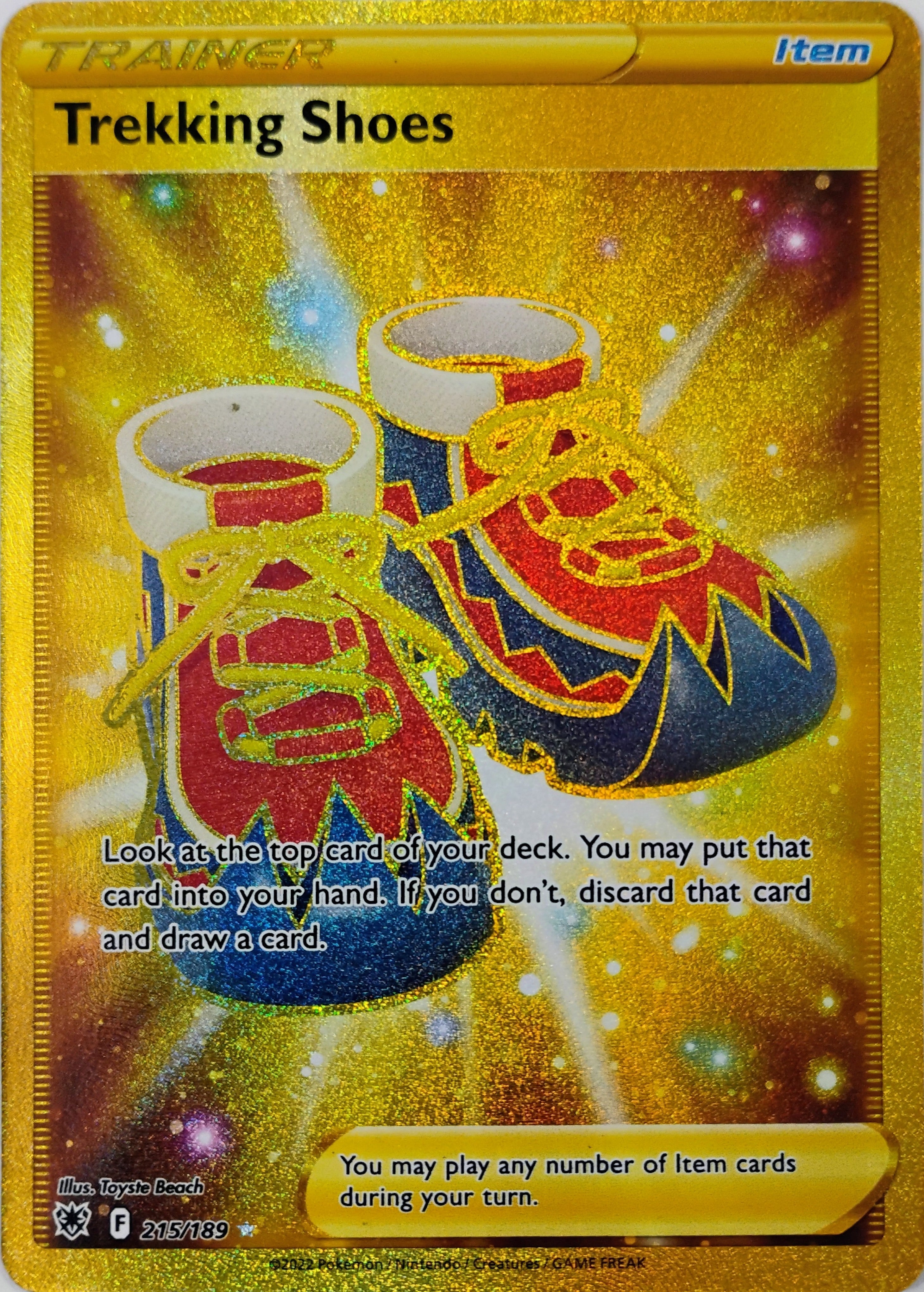 Pokémon tcg Trekking Shoes 215/189 Secret