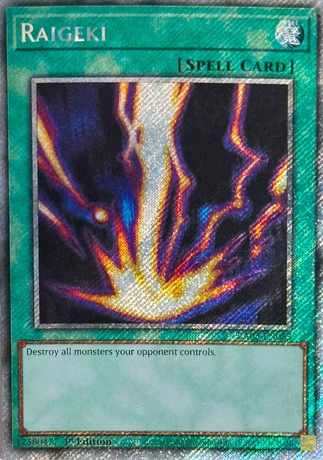 Yugioh! Raigeki RA03-EN083 1st Edition Platinum